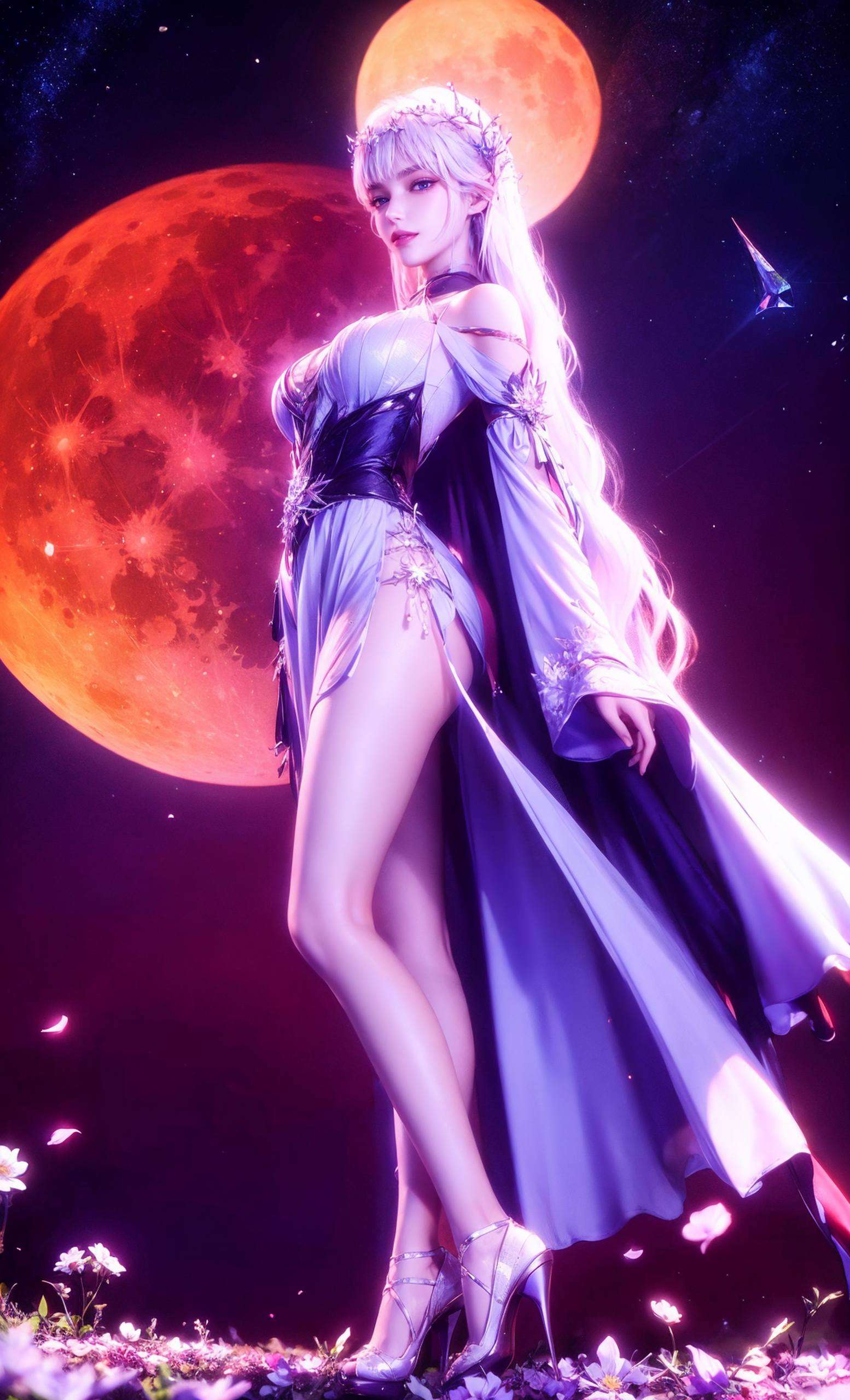 那如月光般清冷的女子我仿佛感受到了她那不染尘埃的优雅