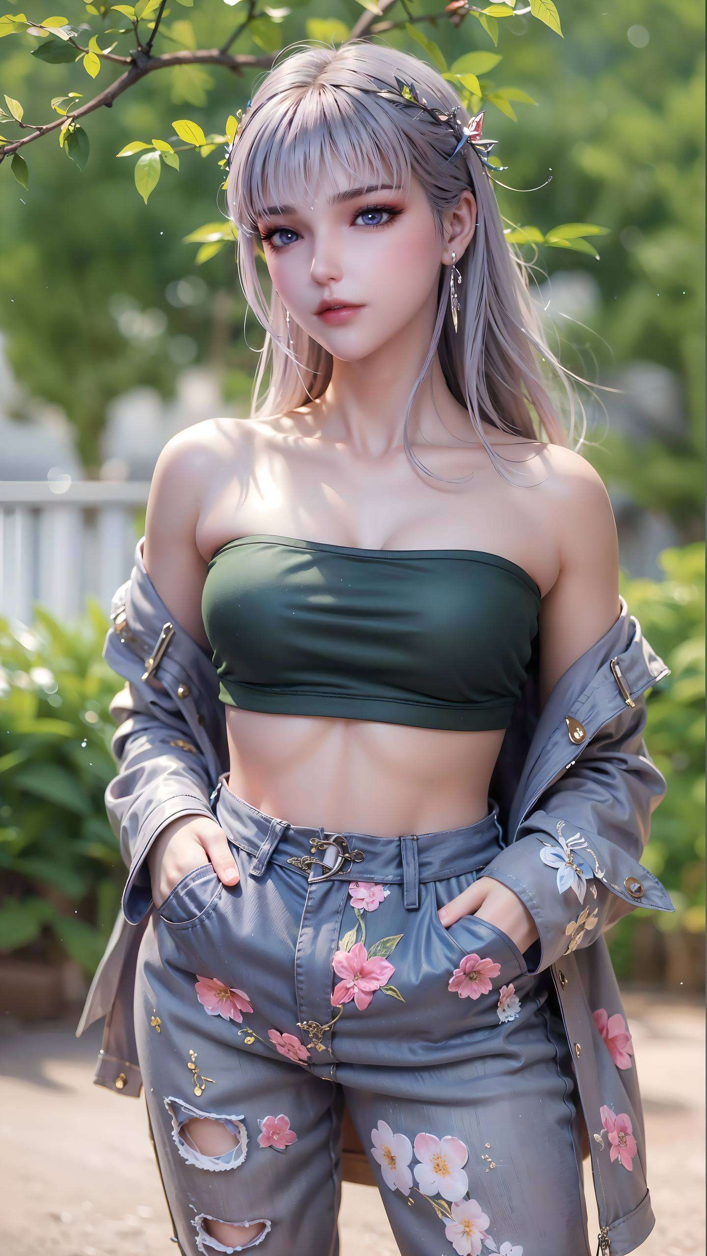 嘿简直让人心动不已～快来收藏这张圣采儿露脸壁纸