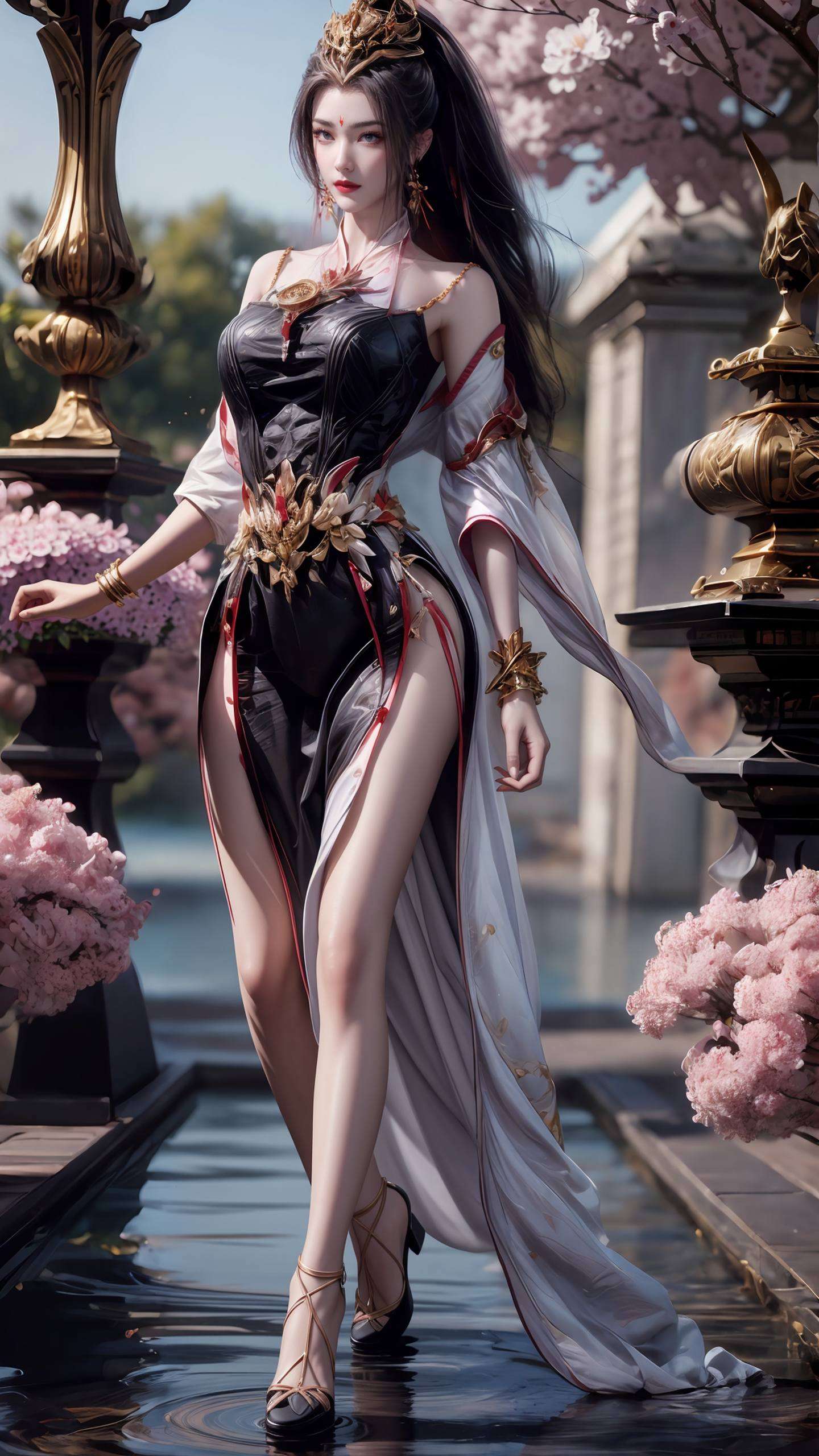 酒玖师叔的电脑桌面壁纸映照出她那婉约的气质