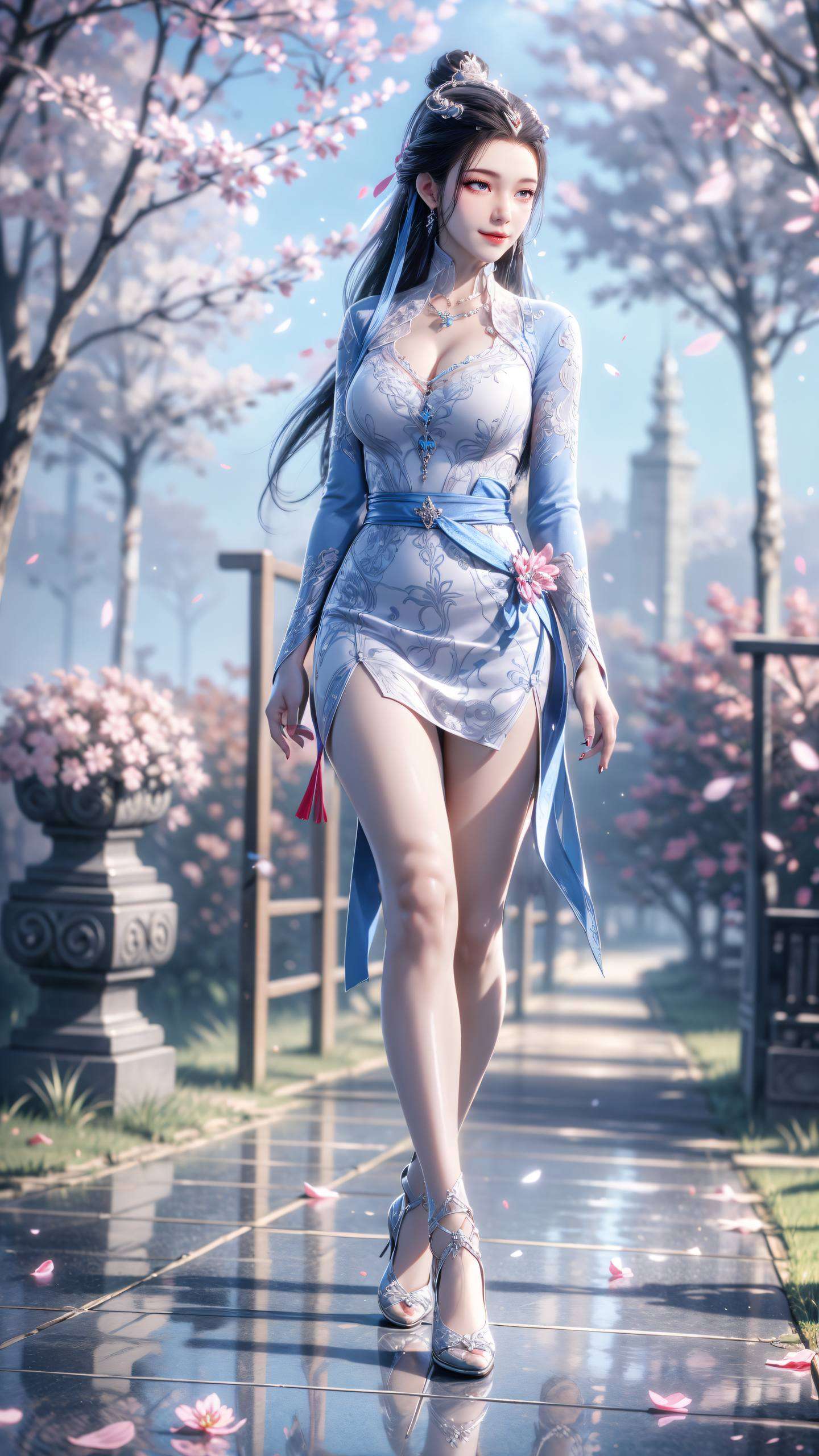 那抹淡雅的色彩眼神深邃