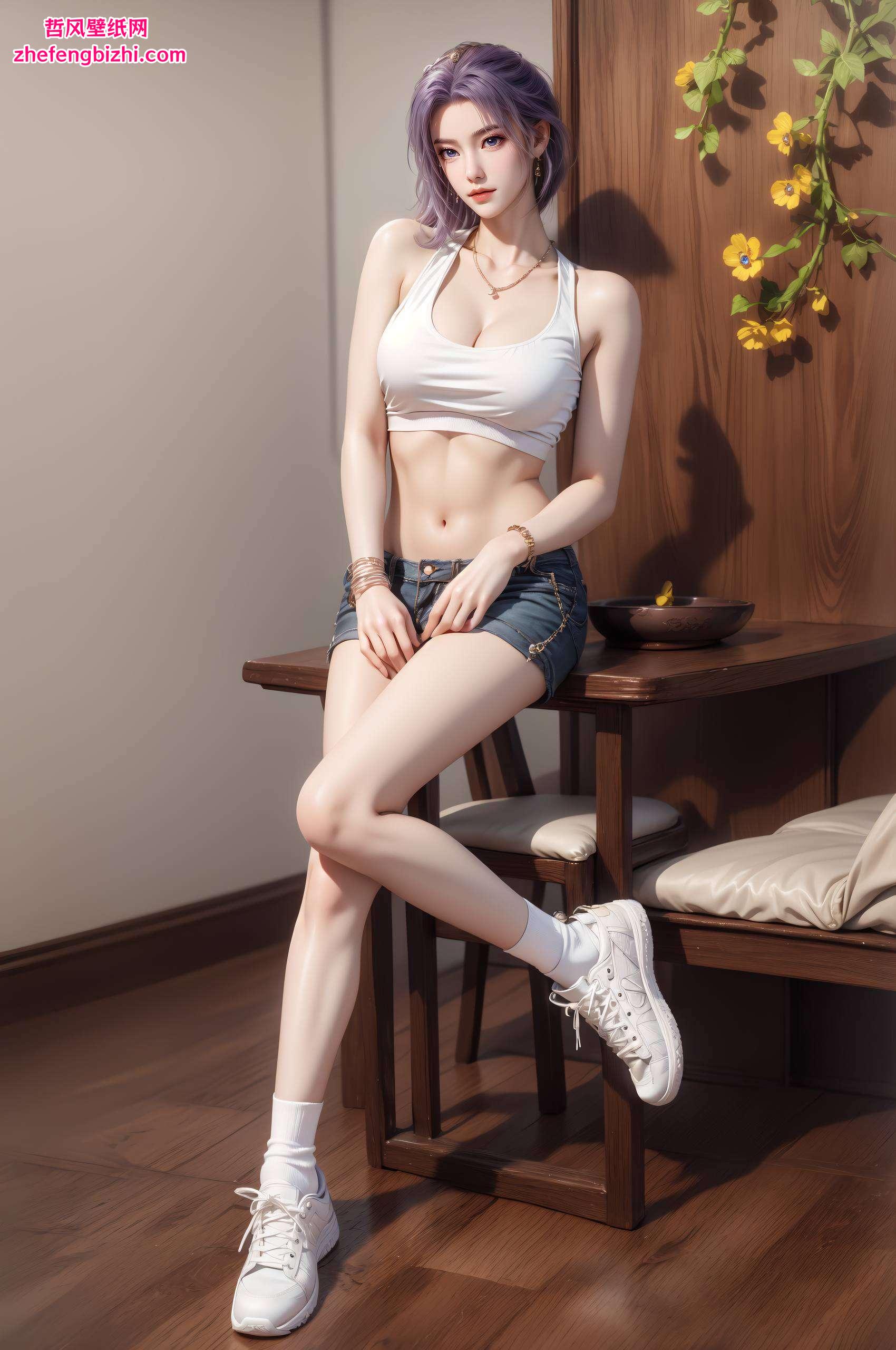 是动漫美女的灵动与玄幻让人不禁为之一振