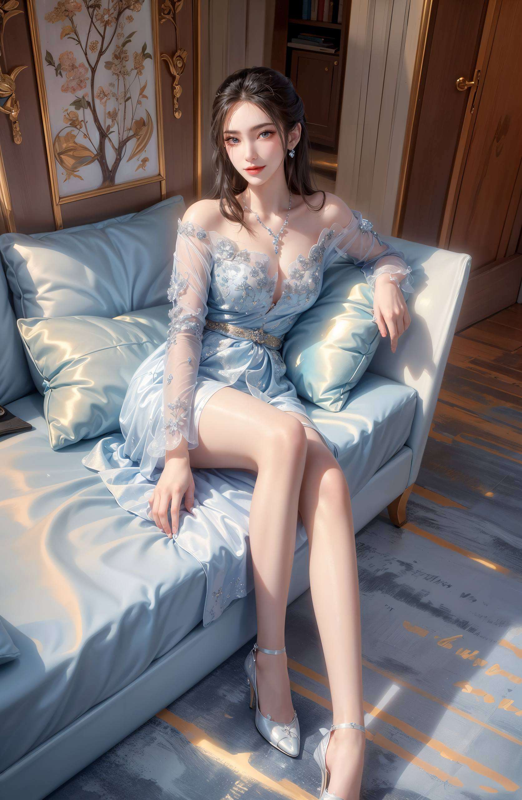 温柔的晨光与那抹舞动的倩影相遇当晨曦的第一缕阳光洒在窗帘的一角