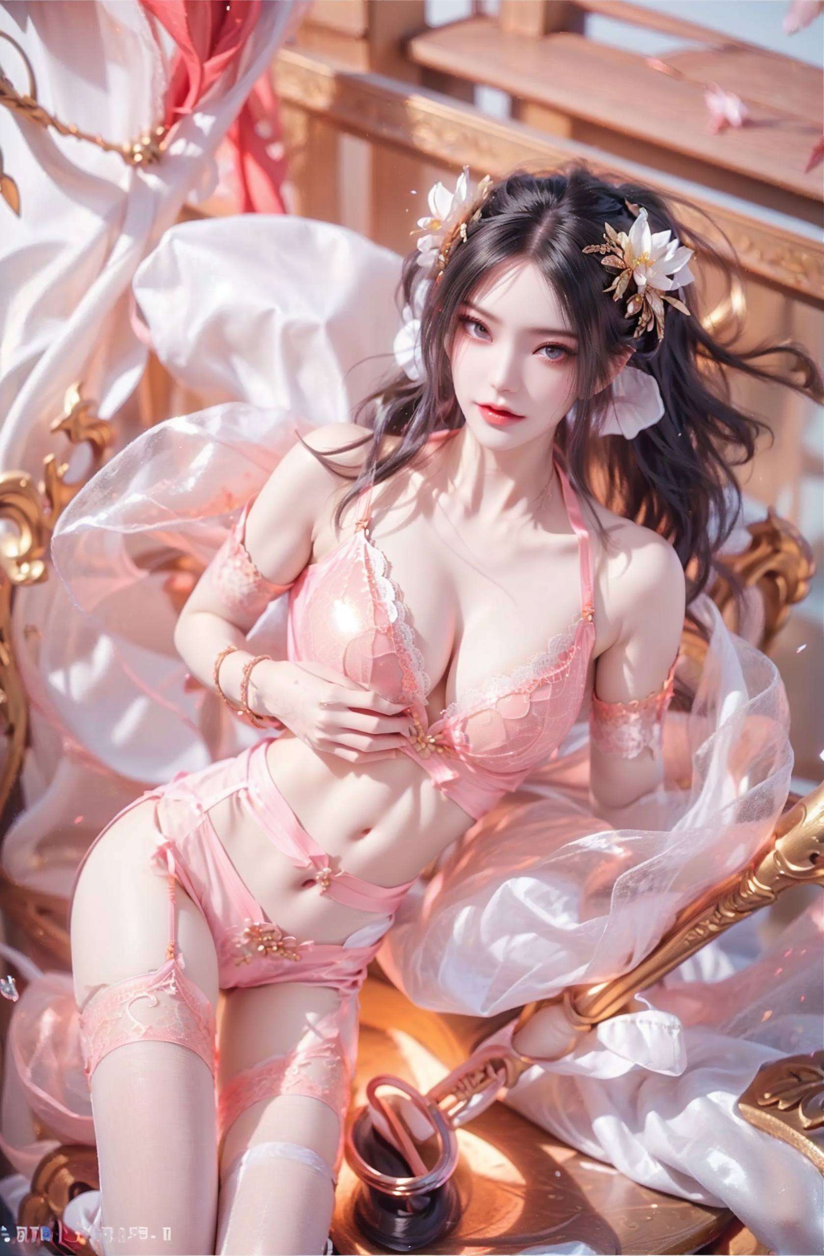 以一袭红衣翩翩起舞如同火焰般热烈