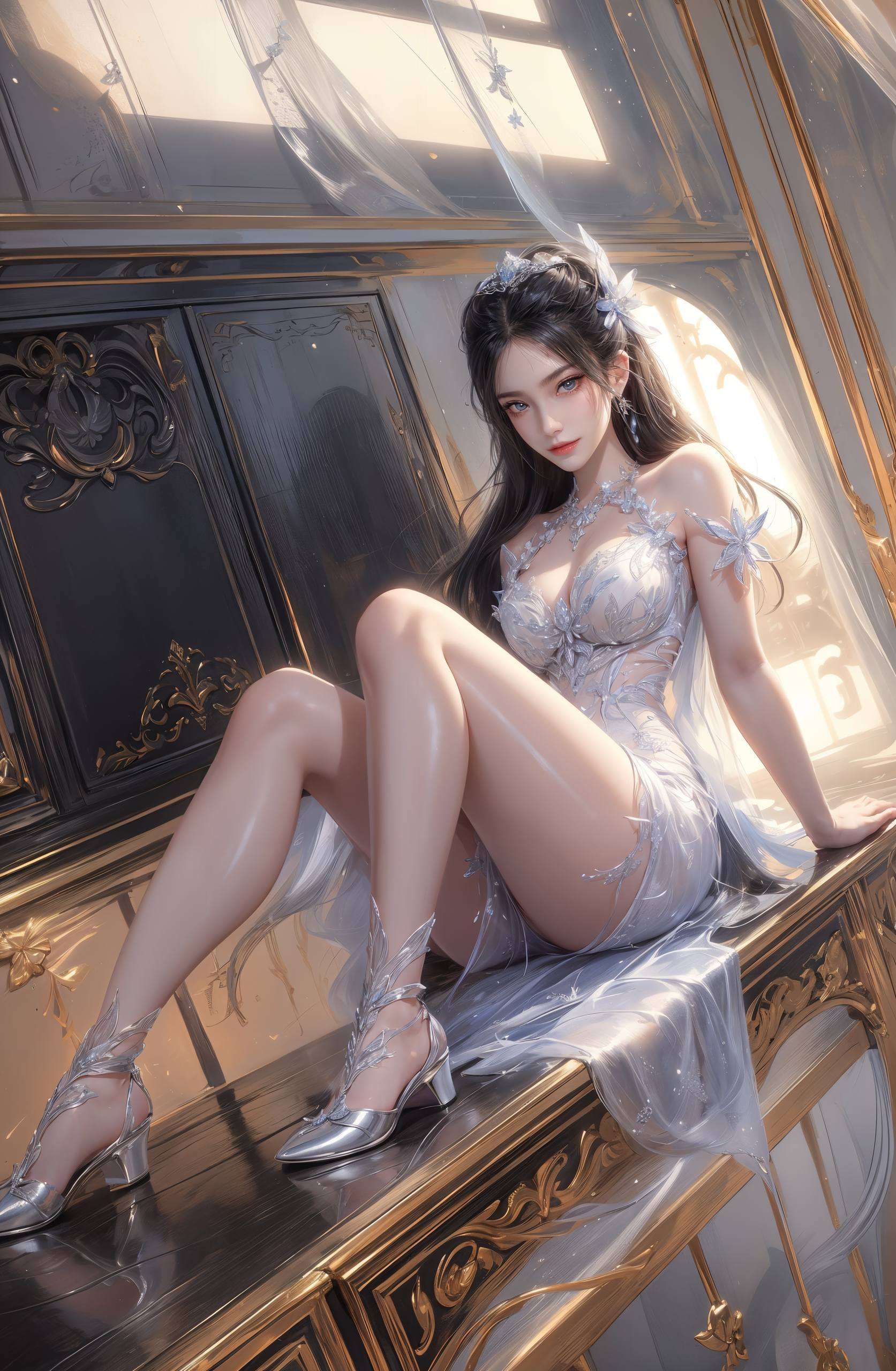 仿佛在诉说着古老的故事她舞动间