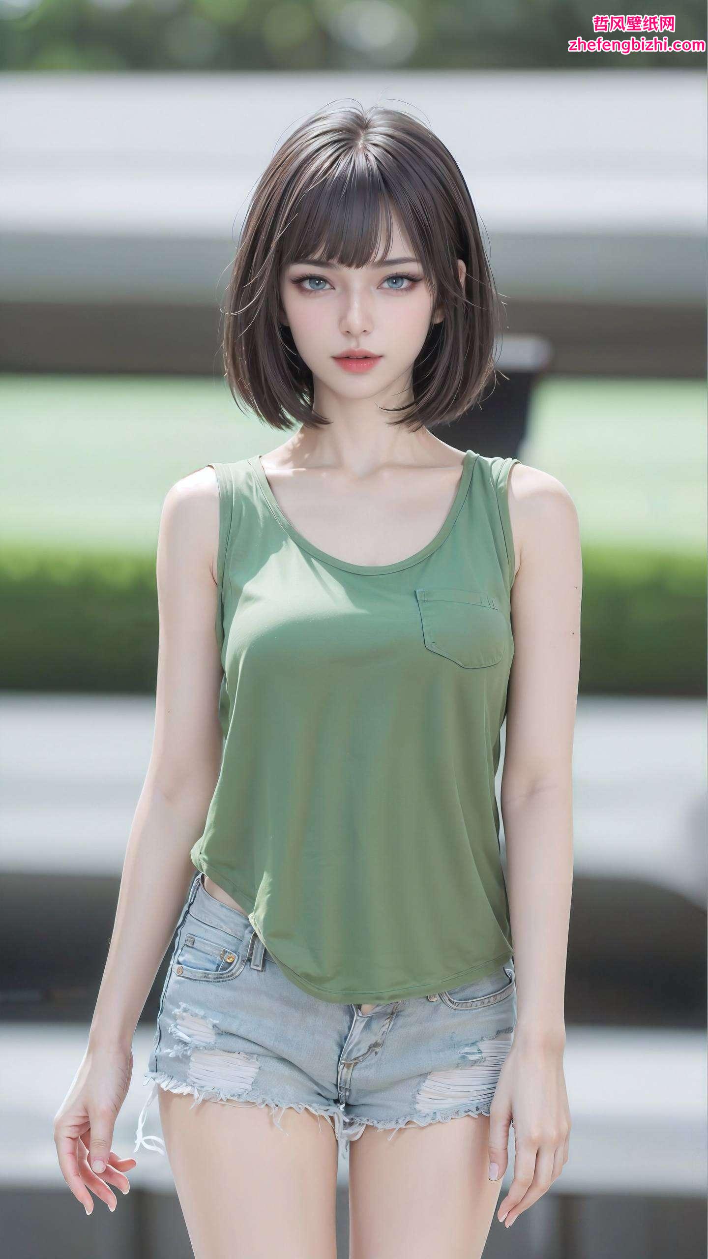无论是放在电脑还是手机上国漫美女的娇俏身姿