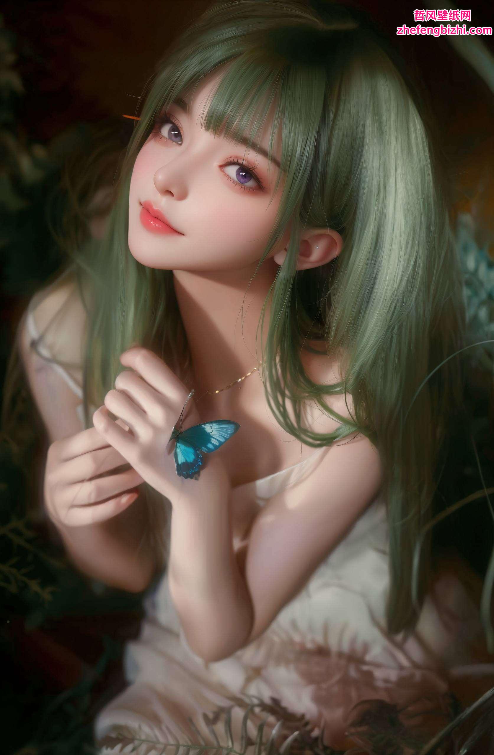 一睹动漫美女的芳华为你的苹果桌面注入玄幻色彩
