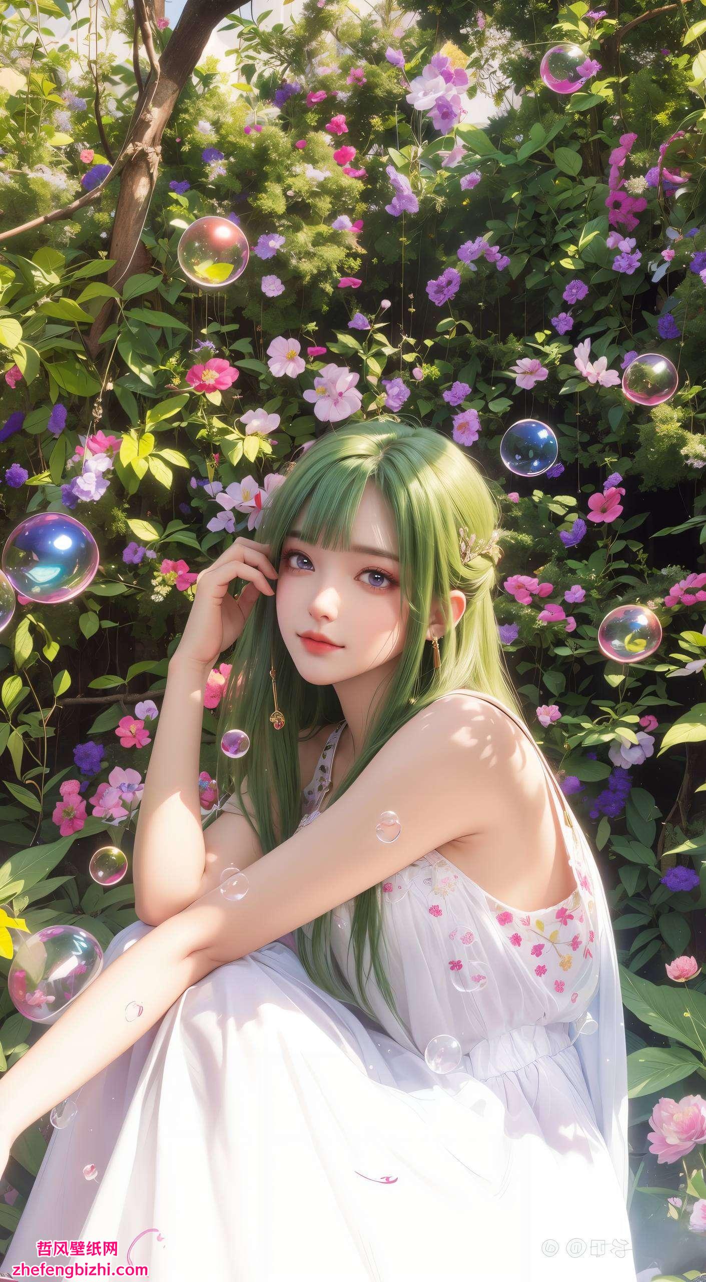 仿佛从完美世界穿越而来让你的电脑、手机都能秒变国漫风情馆!快来抱走这位国漫美女