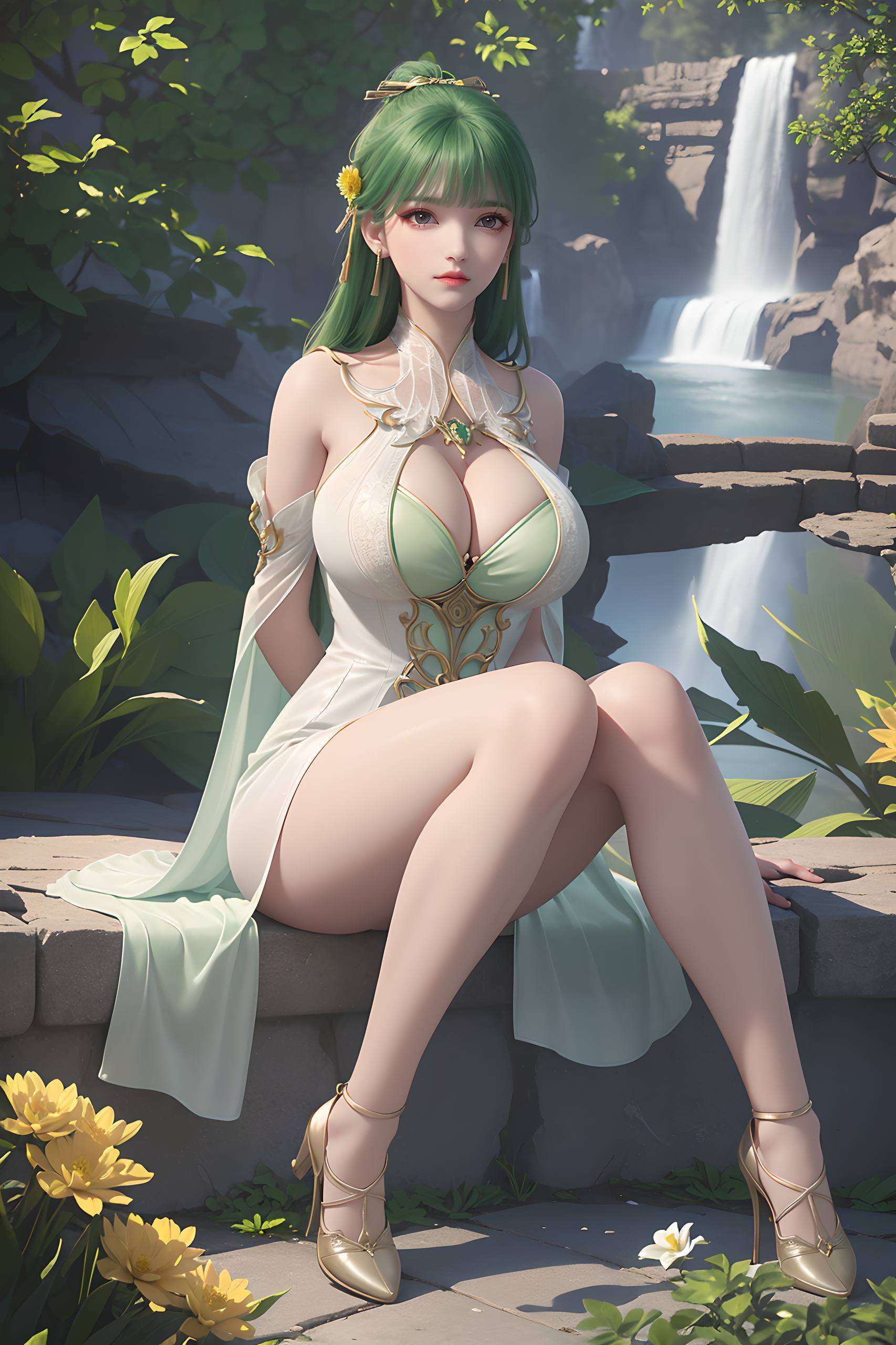 搭配上国漫美女的独特韵味各位小可爱们！今天我要给大家带来一款超级Q萌的芙蕖壁纸
