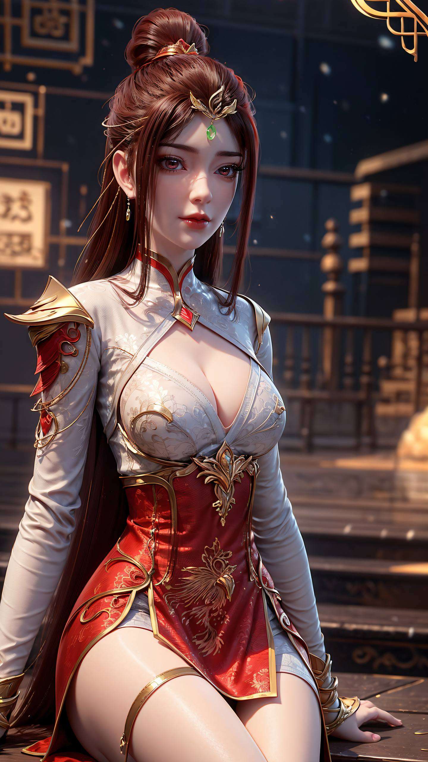 这款壁纸将红凰的美丽与力量完美结合这位来自完美世界的国漫女神