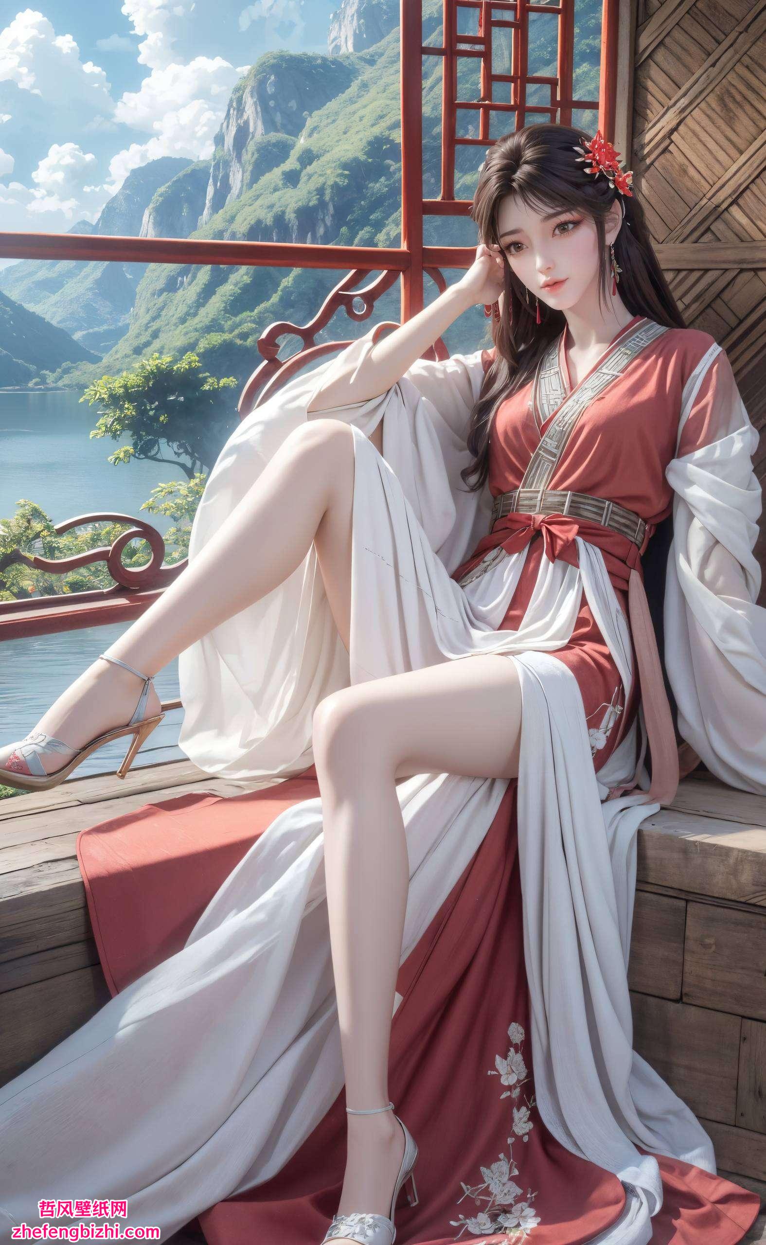 火红的长发与飘带交织成为无数动漫迷心中的国漫女神