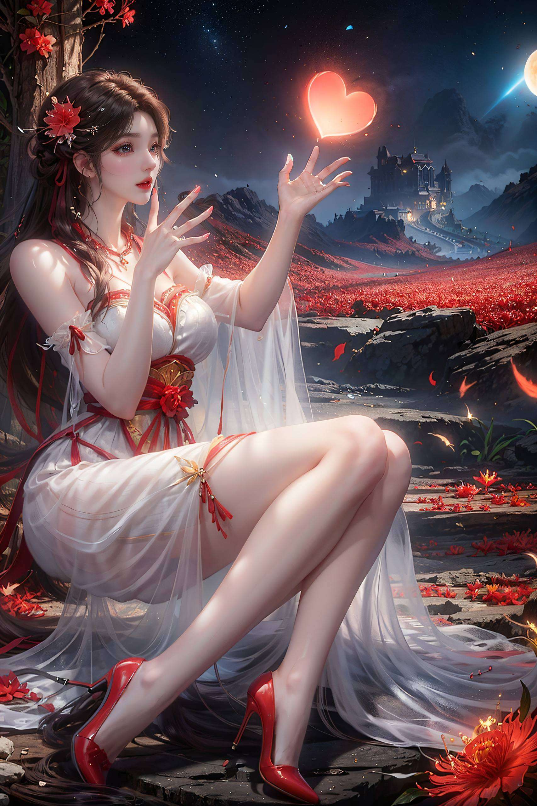 动漫女神气质尽显翩翩舞姿映平板