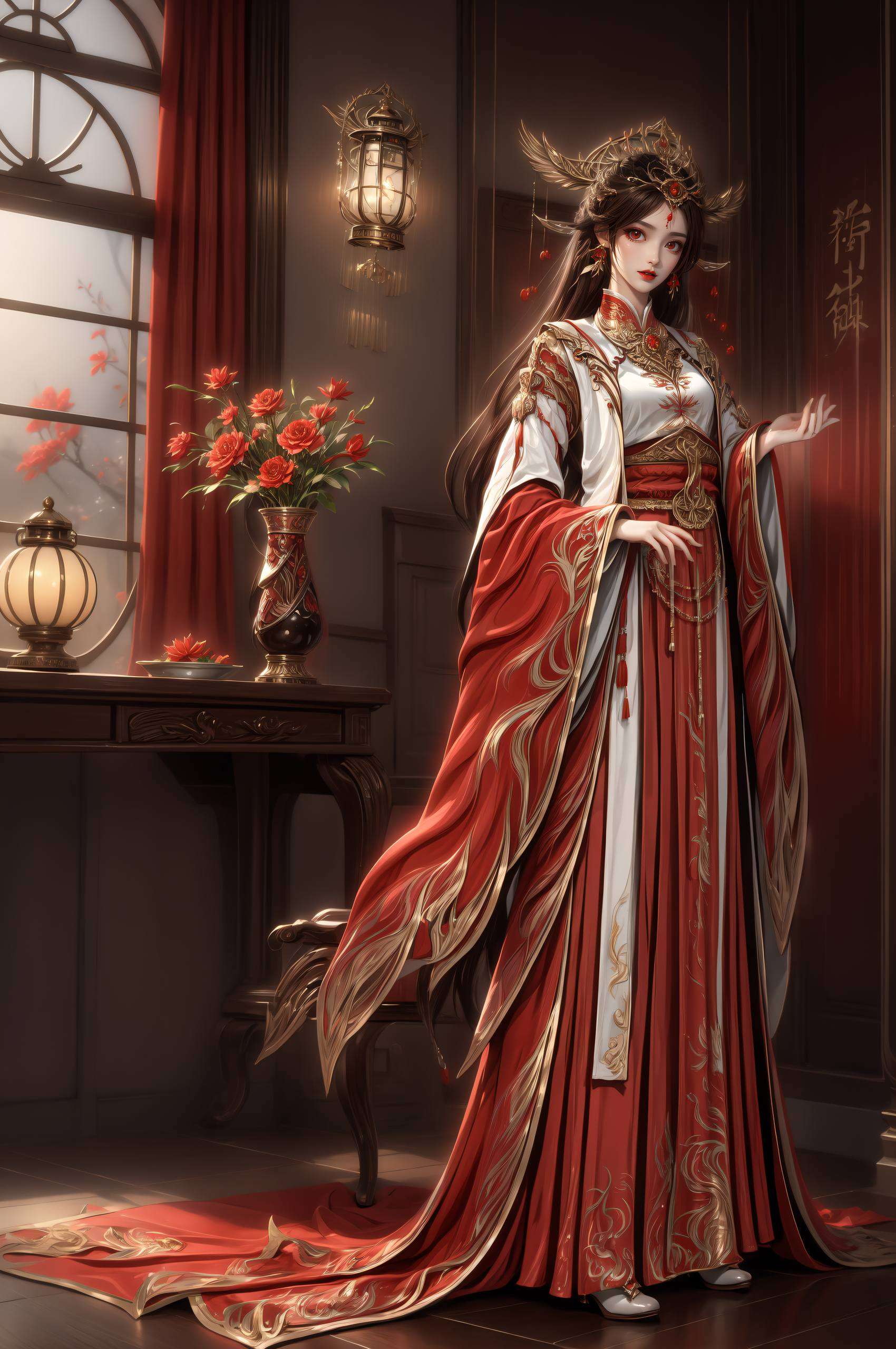 将动漫美女的魅力与玄幻元素巧妙融合完美诠释了国漫女神的韵味