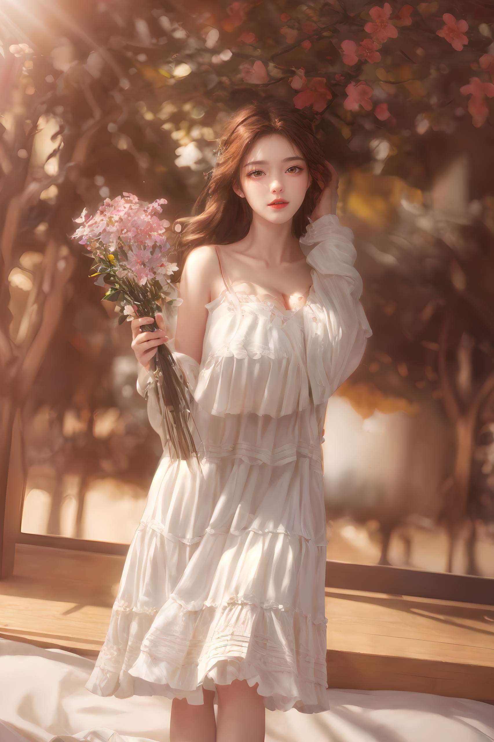 火灵儿身着泳装她的灵动身姿映入眼帘