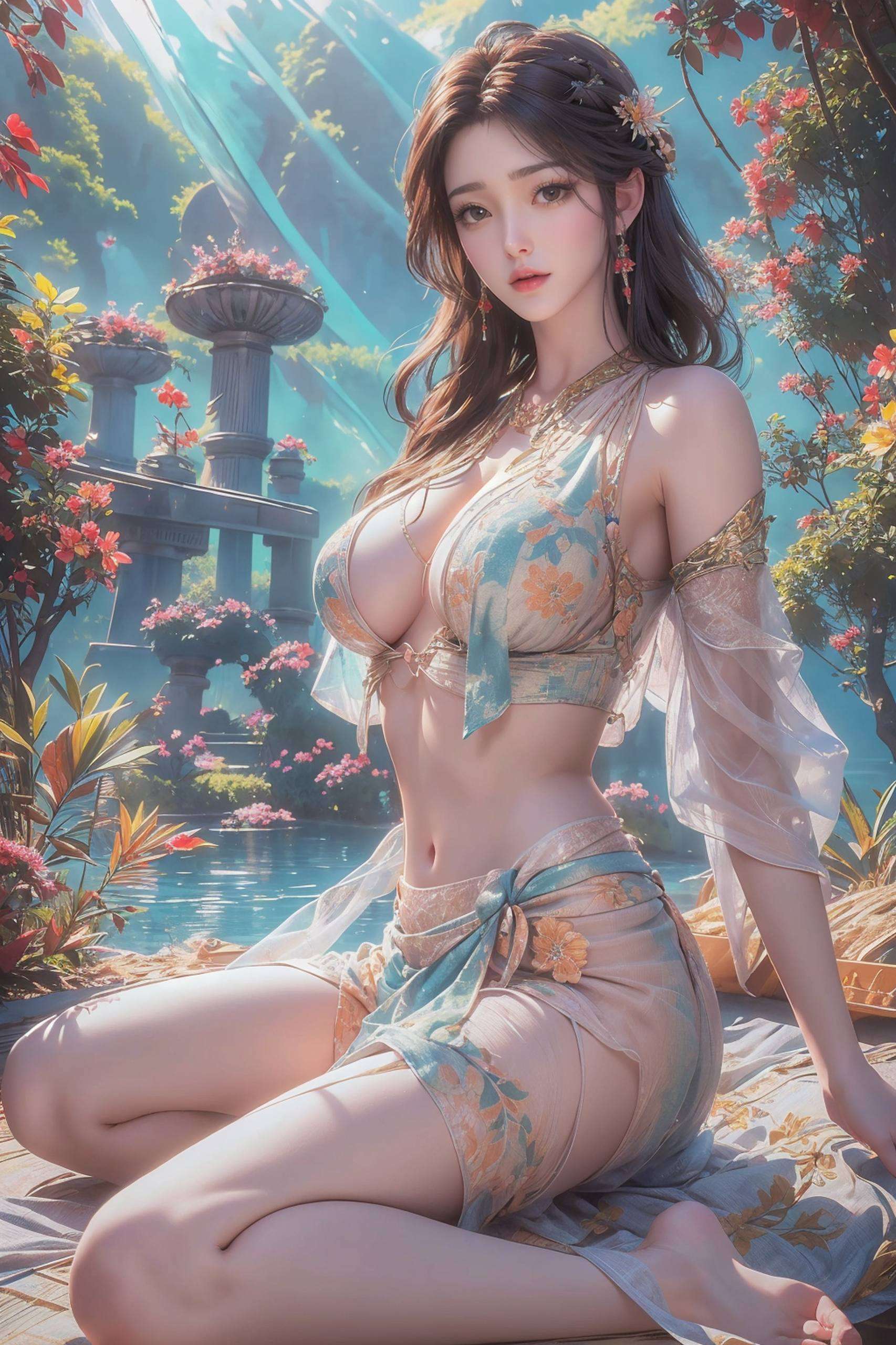 这位国漫美女的壁纸再见倾城！想象一下