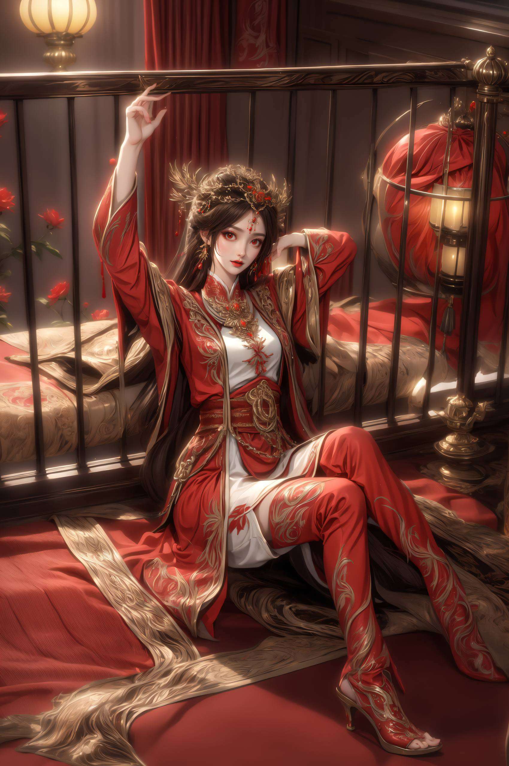 让人忍不住为之倾倒这位国漫美女