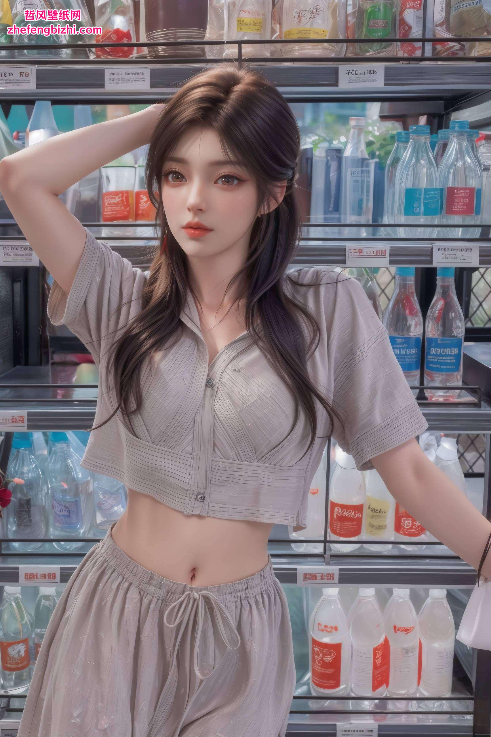 这位国漫美女而她的笑容