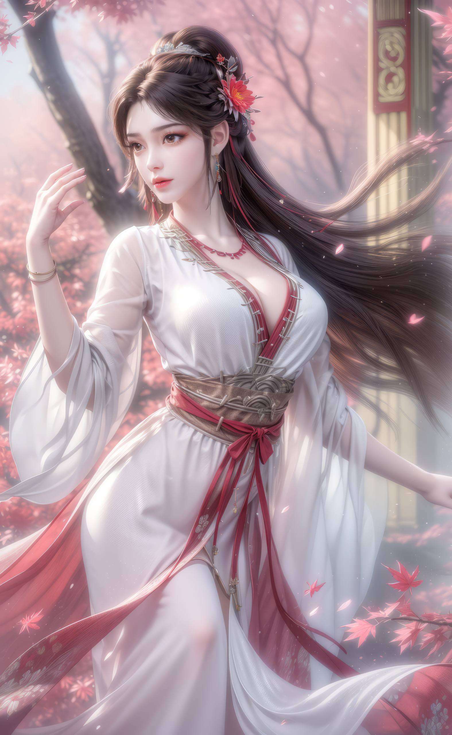 成为了无数粉丝心中的国漫女神定格在石昊火灵儿高清电脑壁纸之上