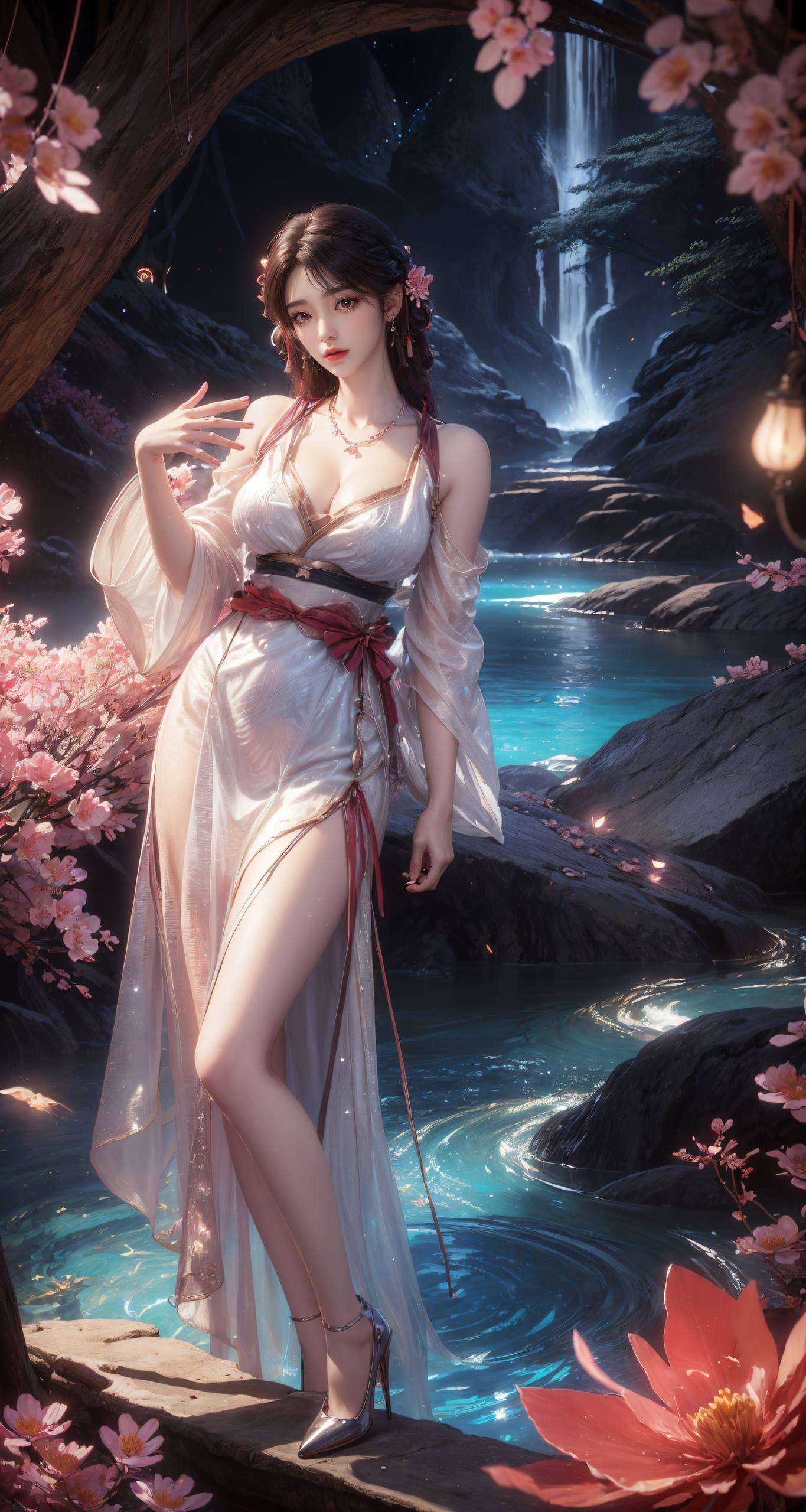 免费分享这款高清壁纸在完美世界的奇幻森林中轻盈舞动