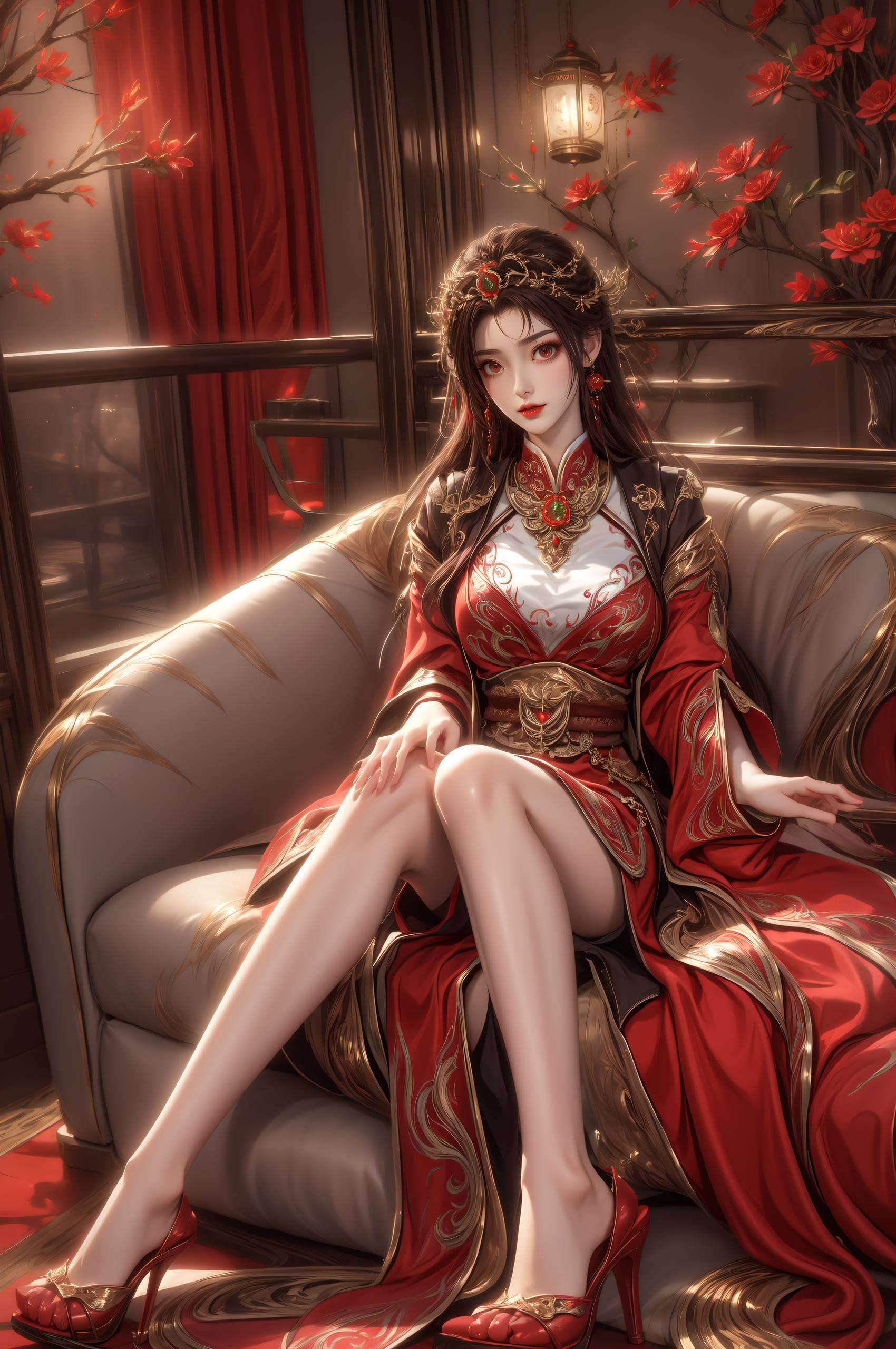 遇见玄幻中的完美女神——火灵儿她的魅力在每一帧壁纸中绽放