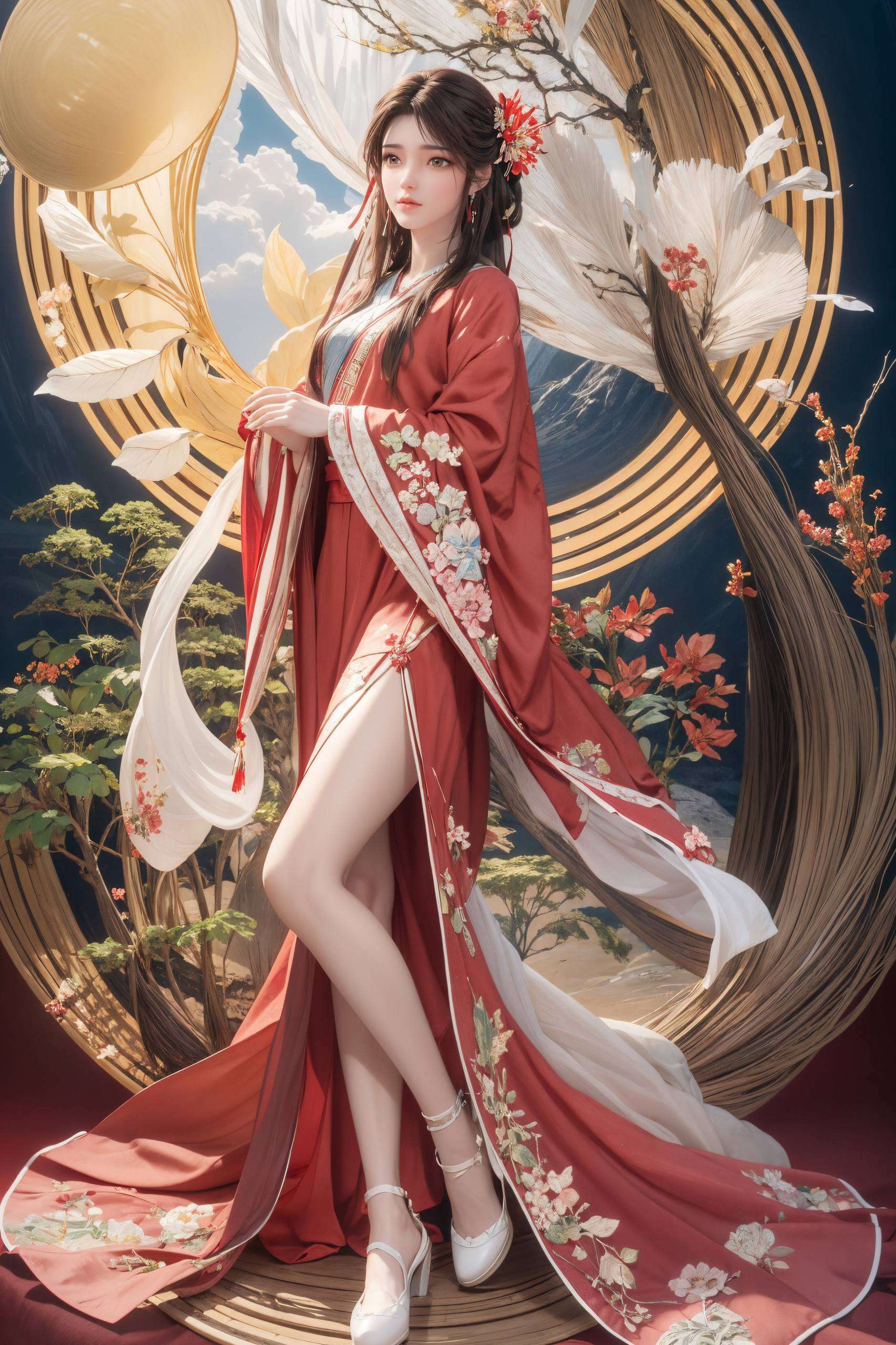 火灵儿以其独特的魅力眼神深邃