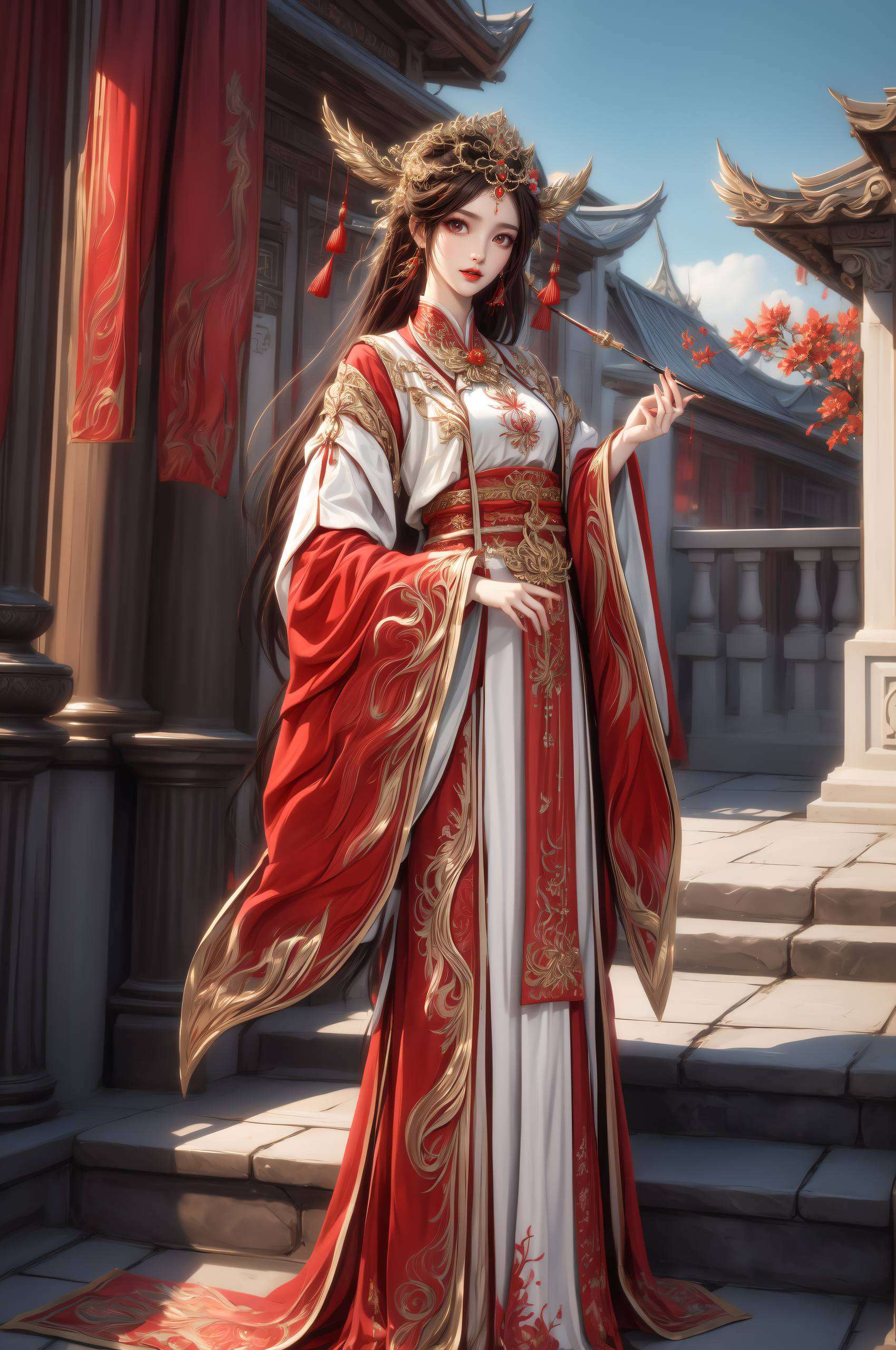 在这绚烂的动漫世界里火灵儿不仅拥有令人惊艳的美貌