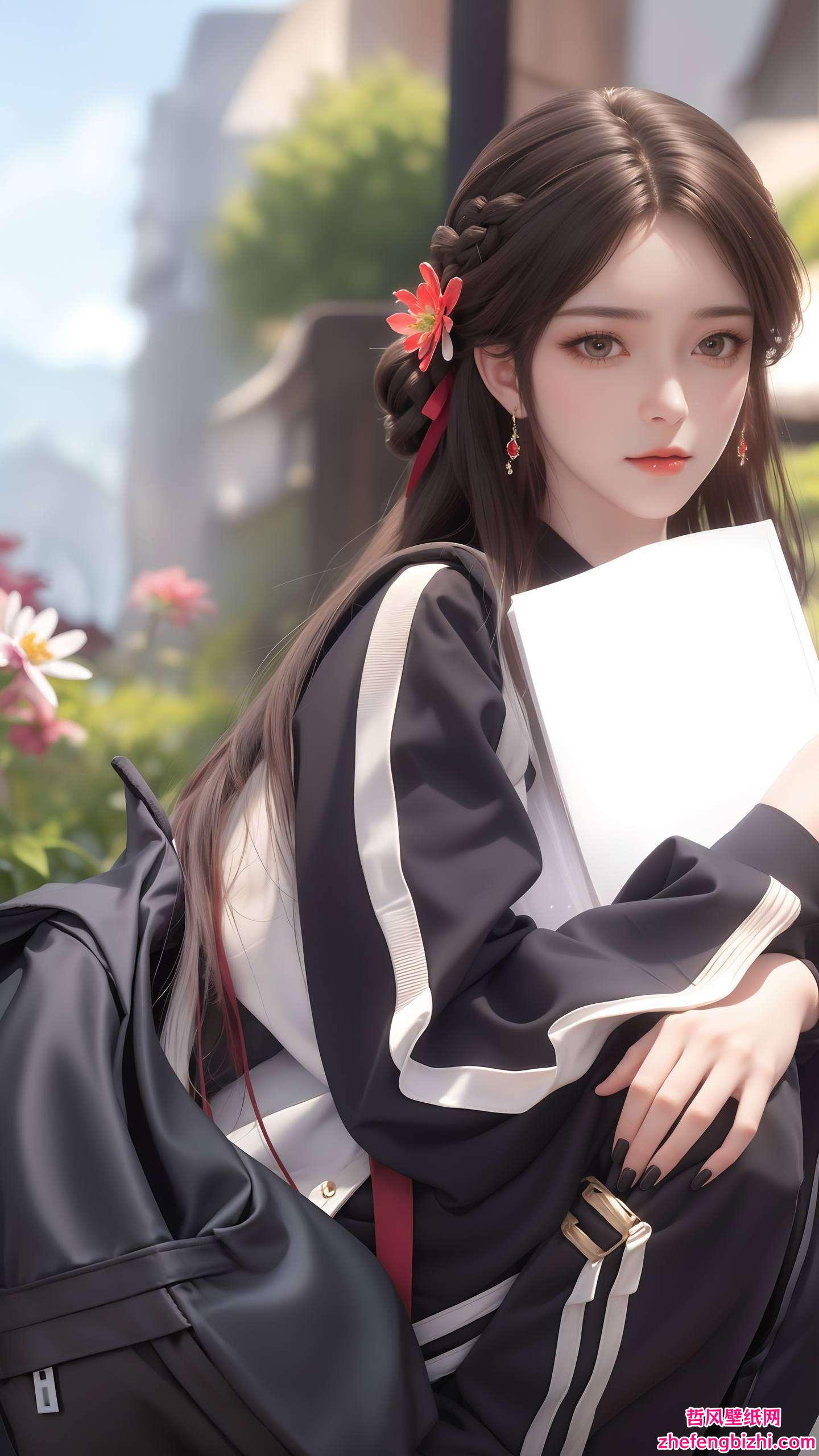她的壁纸不仅是一幅美丽的画面