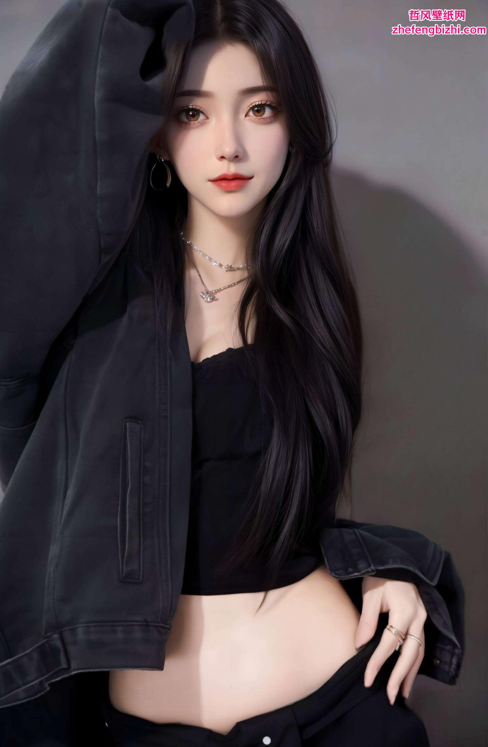 动漫美女的柔美风姿在绚丽的动漫世界中