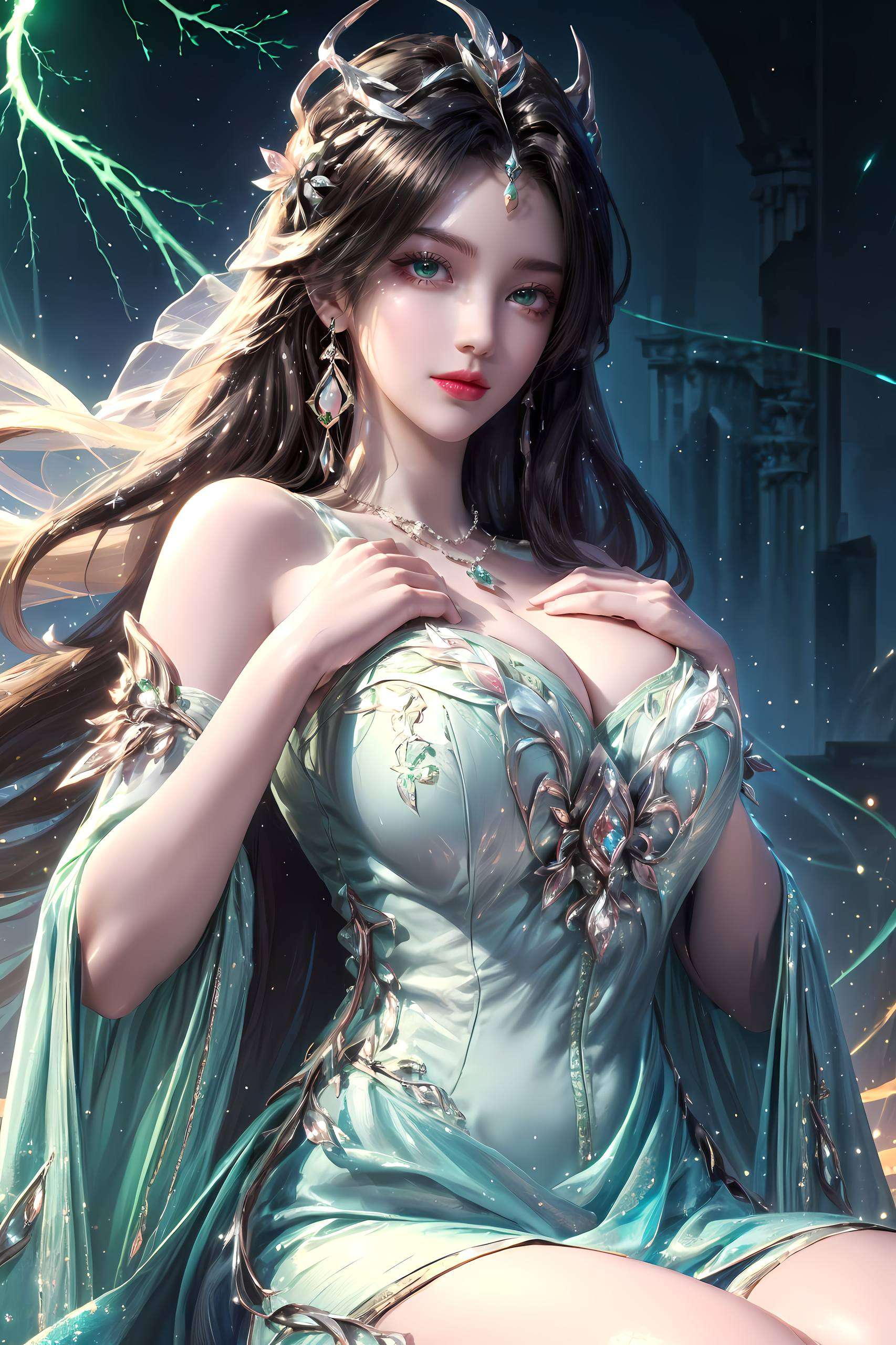 她的每一个动作都仿佛绘就了一幅动人的国漫女神画卷这款高清竖屏的柳神可爱壁纸