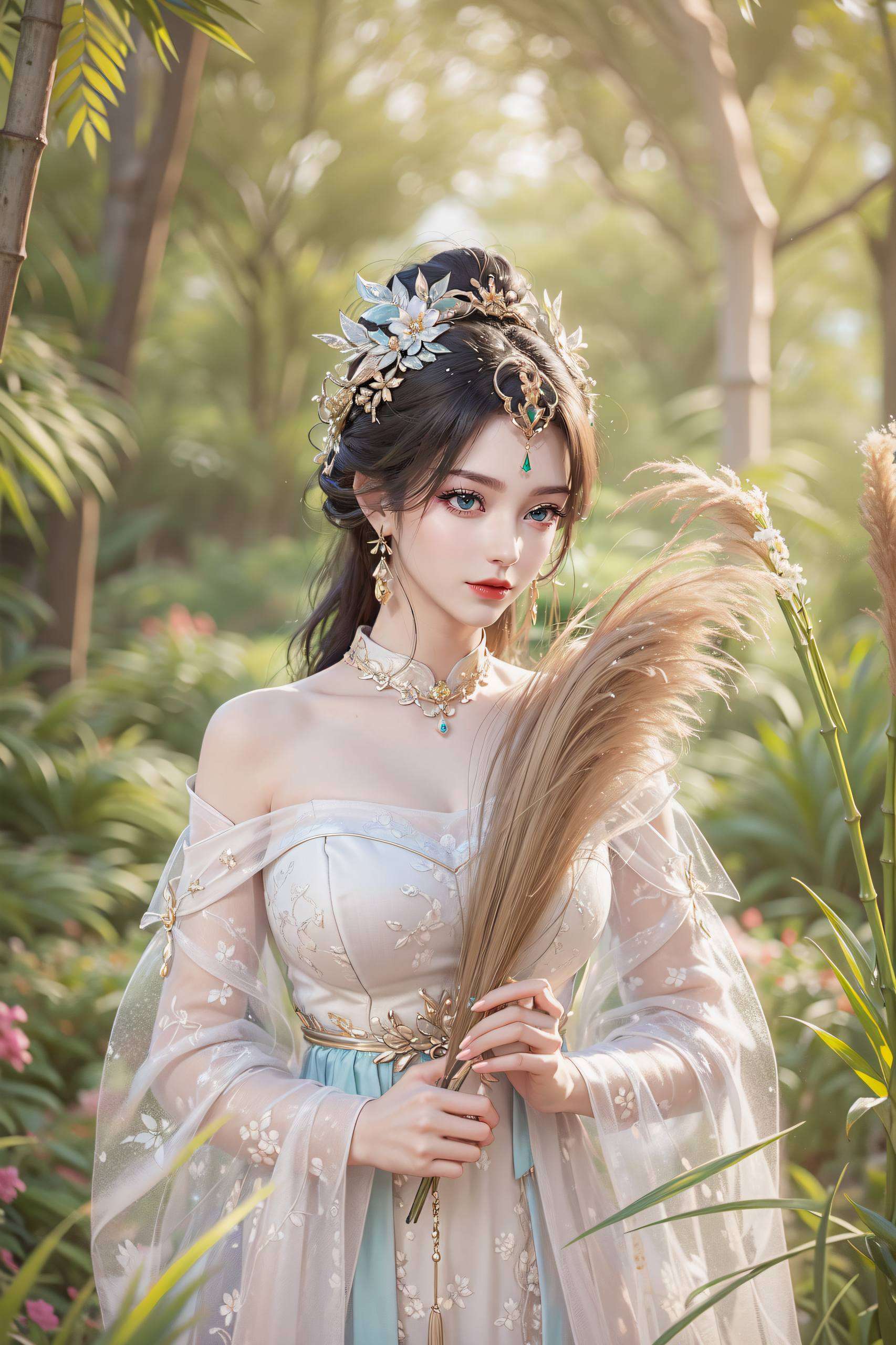 快来感受一下她的独特风采吧！🌟🌸🌿完美呈现柳神的玄幻魅力
