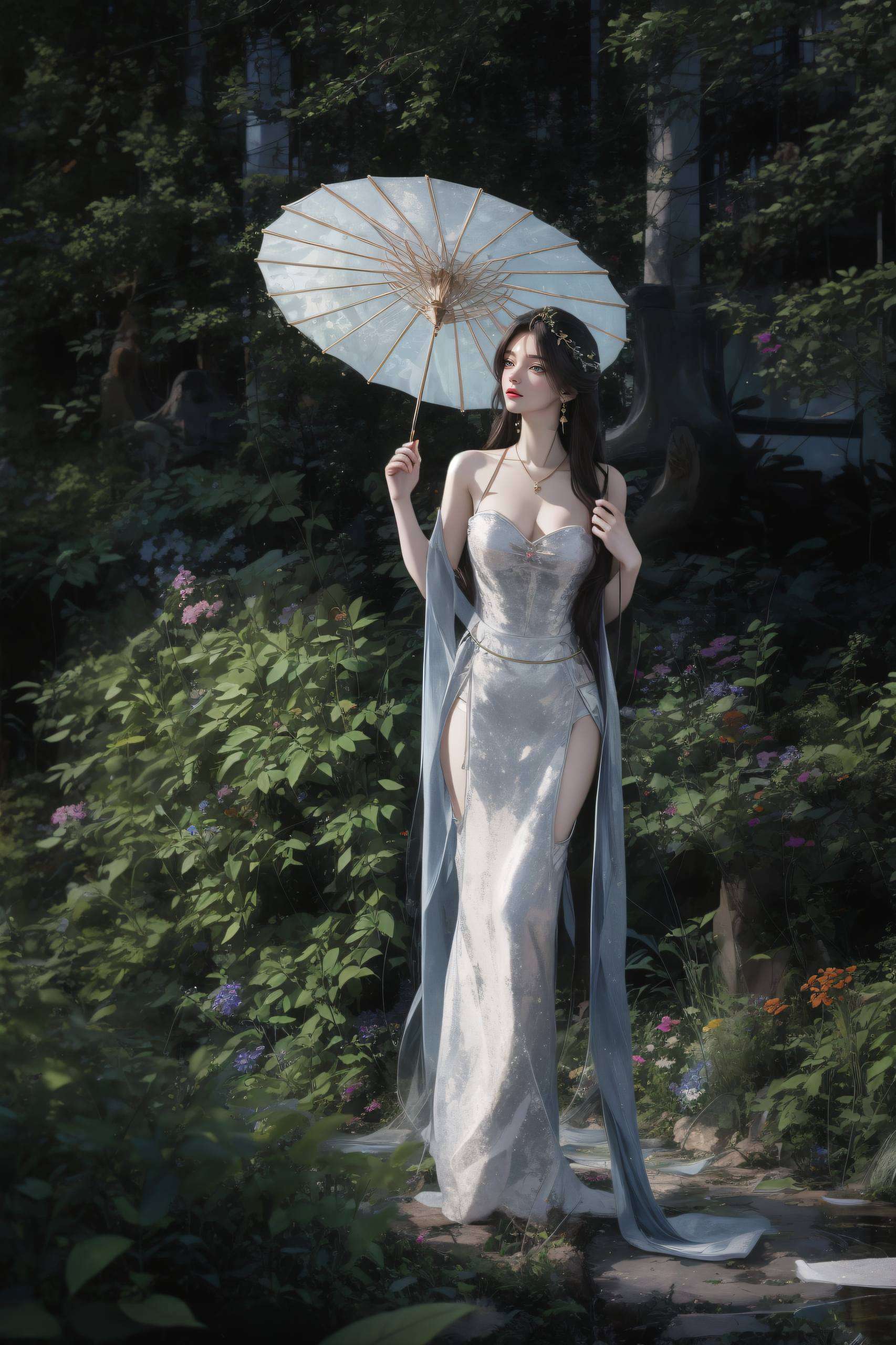 是玄幻故事中的女神她的每一次微笑