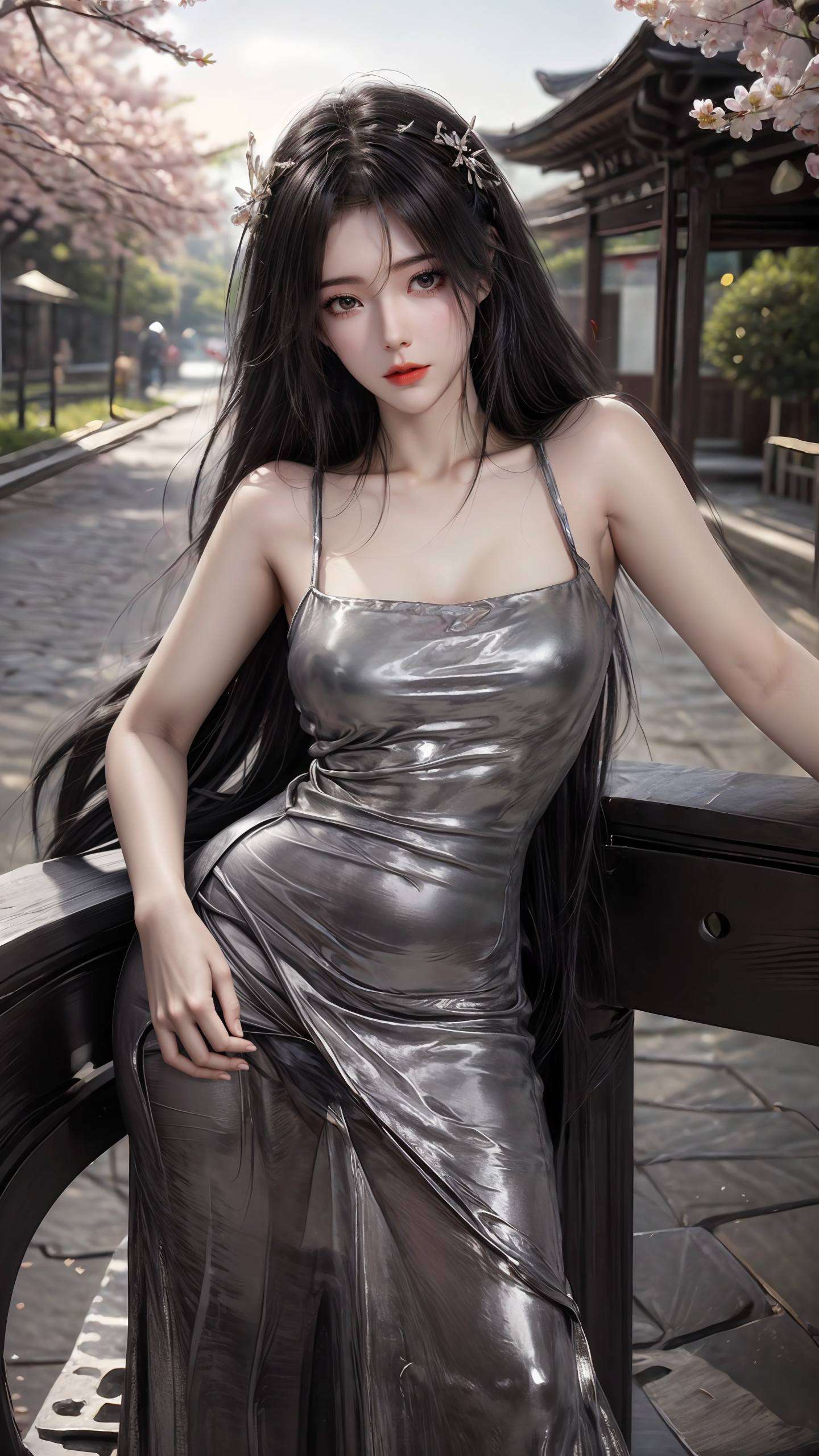 她的身影如同春风拂过的柳枝完美捕捉了她每一个优雅的动作