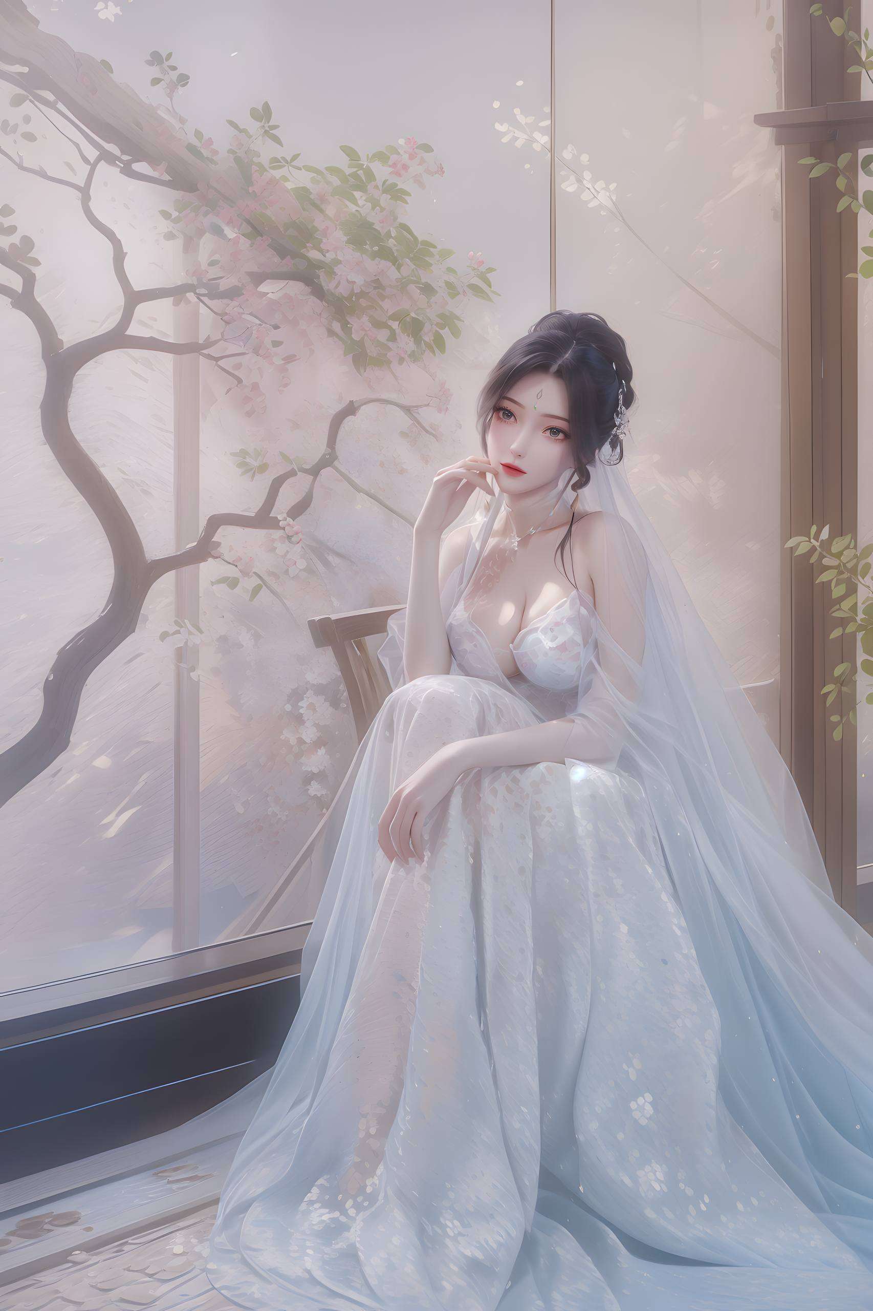 宛如来自完美世界的仙子更是将那份玄幻与温柔