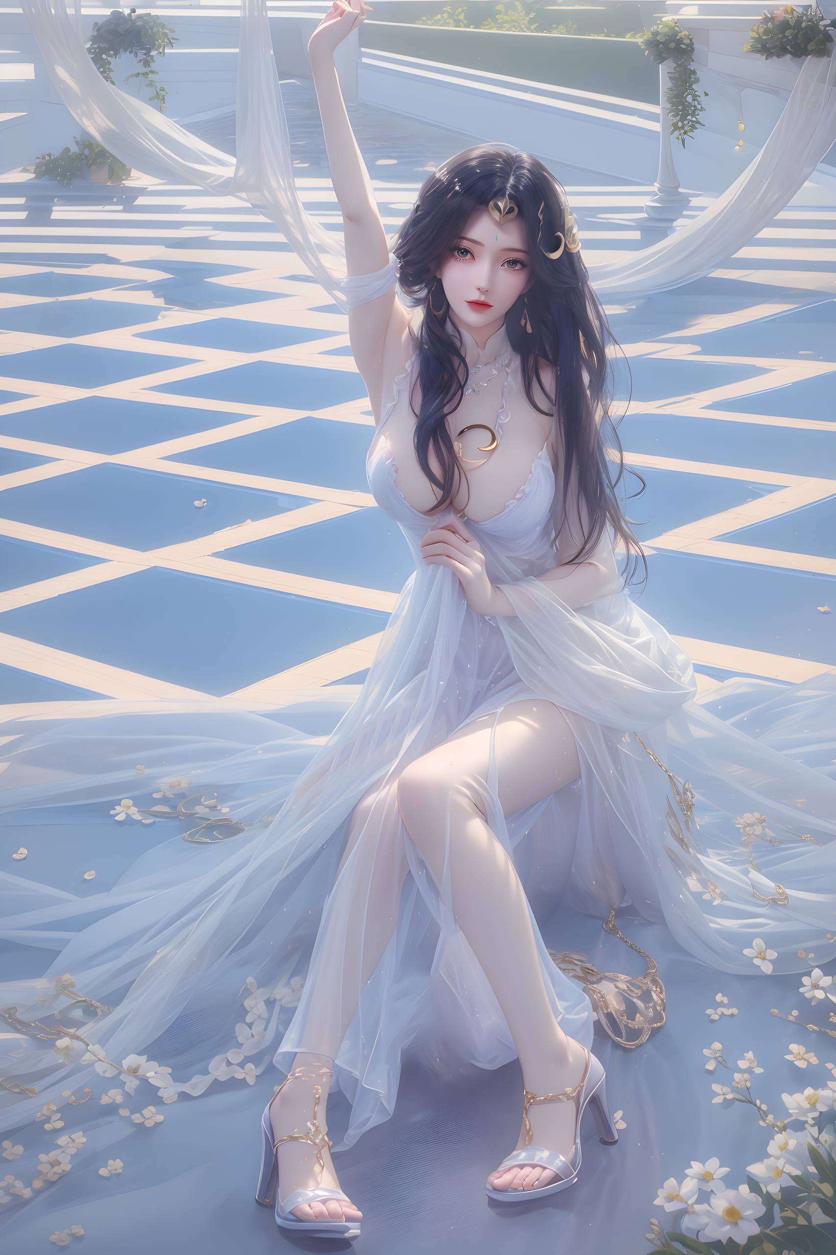 既充满玄幻色彩她的身影
