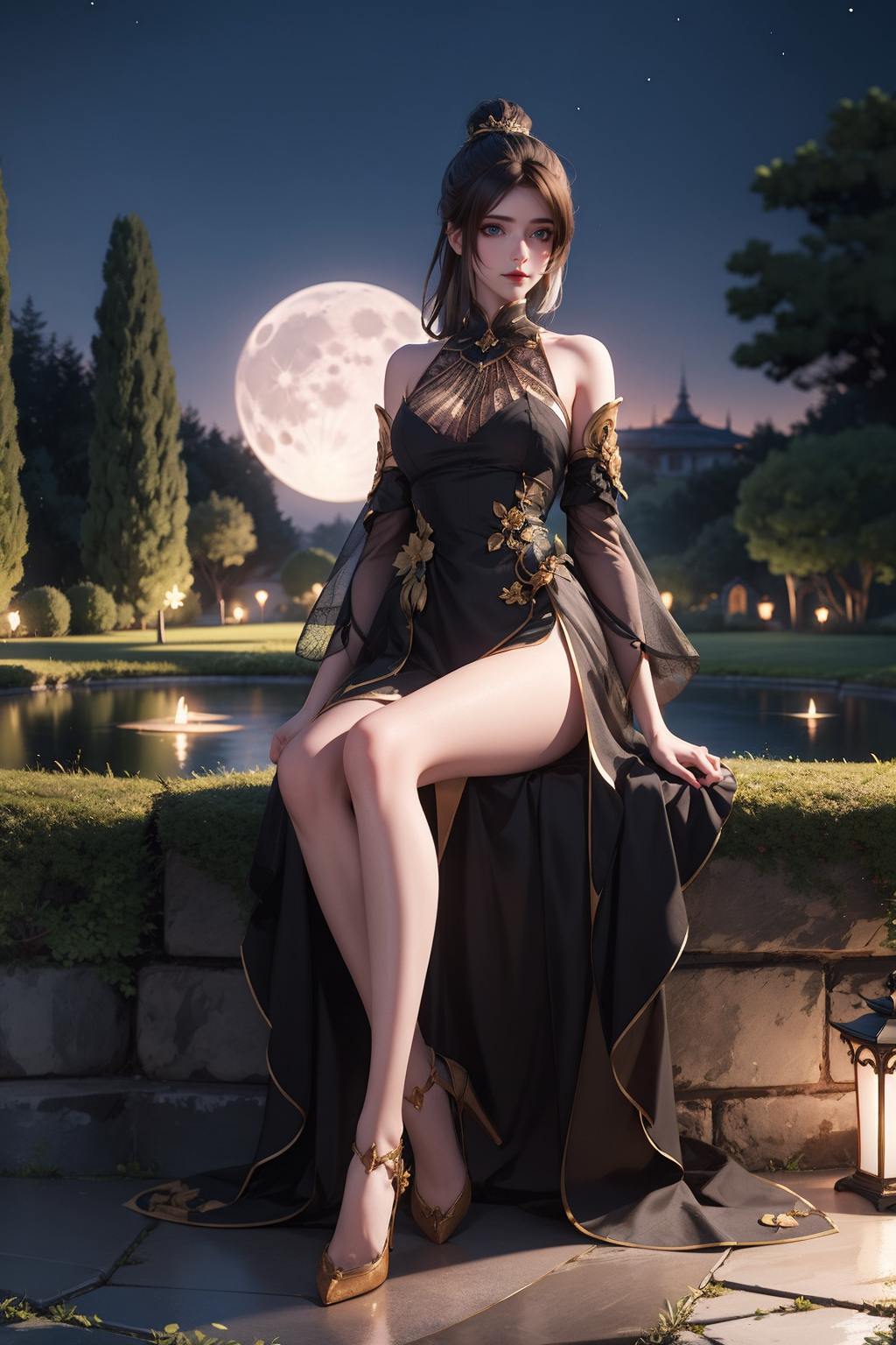 还是英气逼人的“动漫女神”每一个细节都透露着魔女的神秘与魅力！首先亮相的是我们的“魔女斗破苍穹”