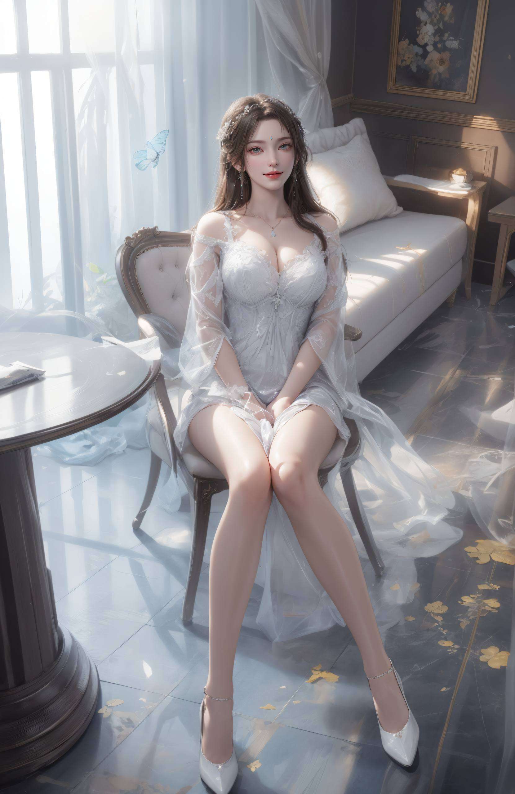 这位国漫美女的迷人风采吧！✨🌸💖还带着一点点小调皮