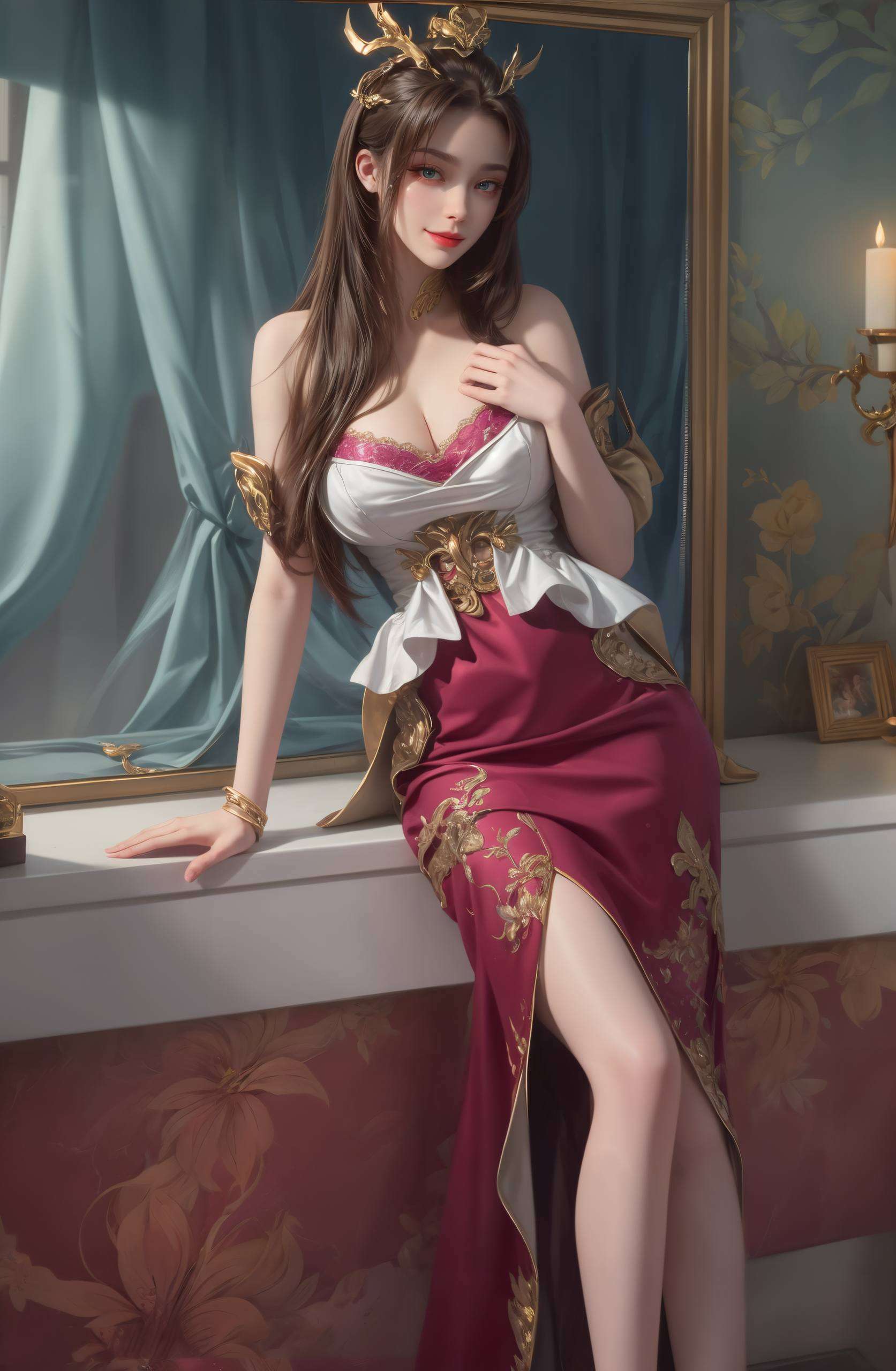 不仅有国漫美女的婉约之美它们交织在一起