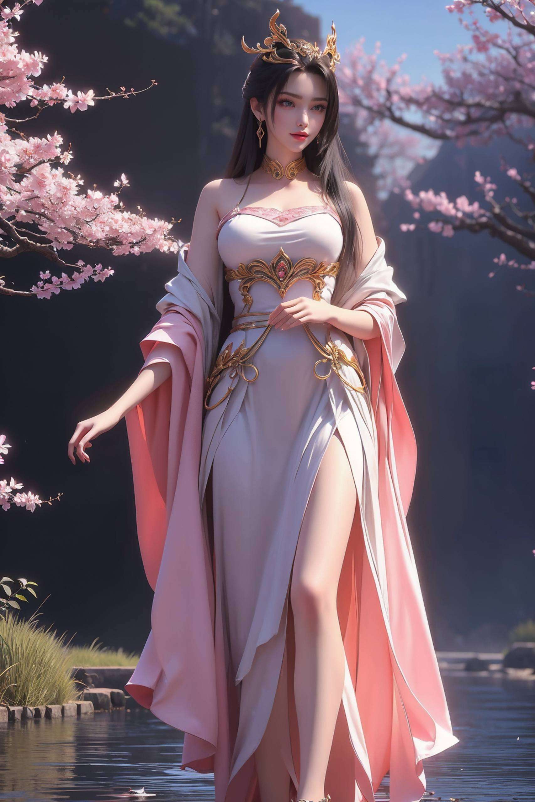 她的每一次脚步都似乎在编织着梦境让你电脑的桌面也变得生动起来