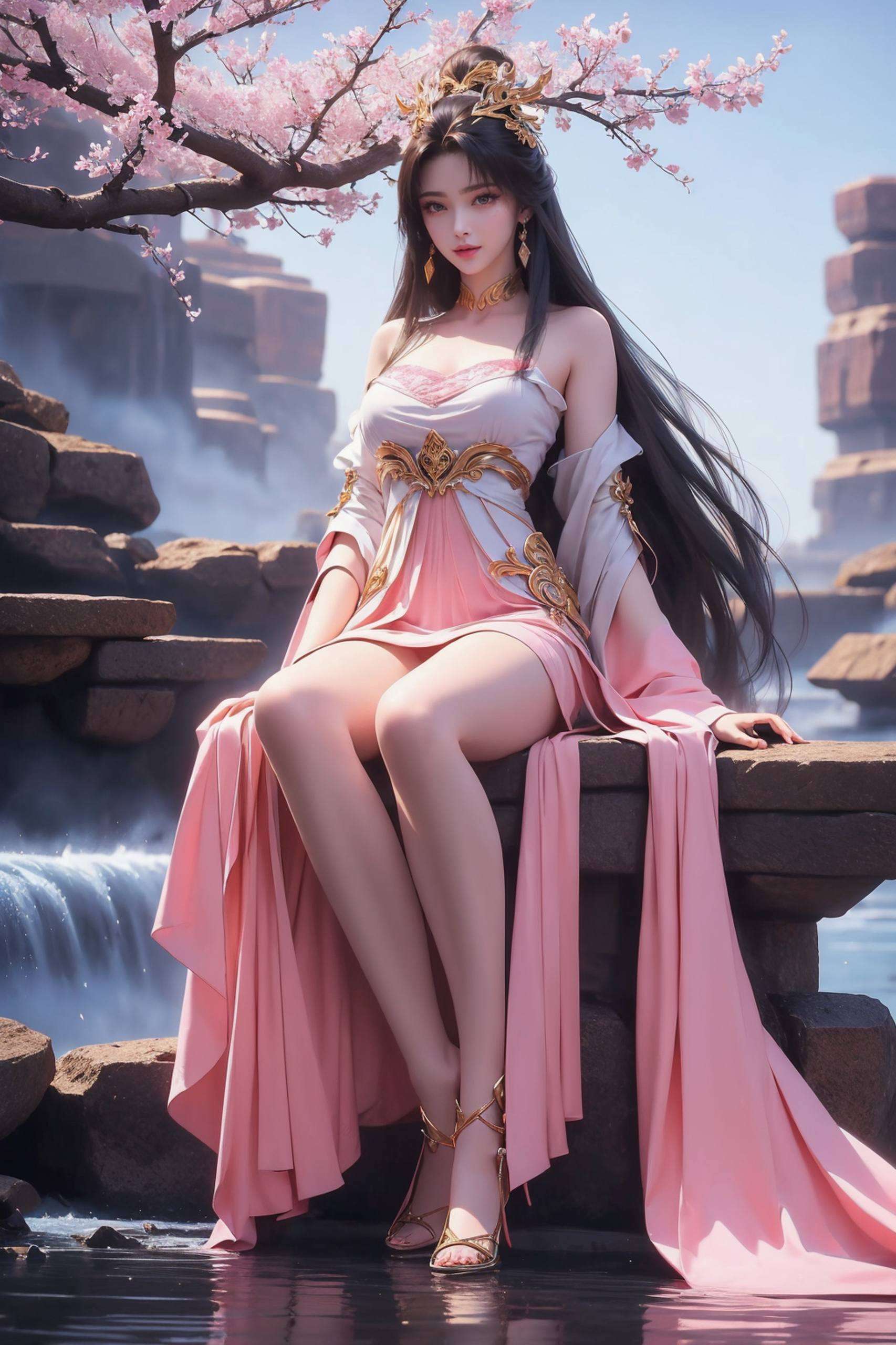她是完美世界中的天狐仙子各位看官