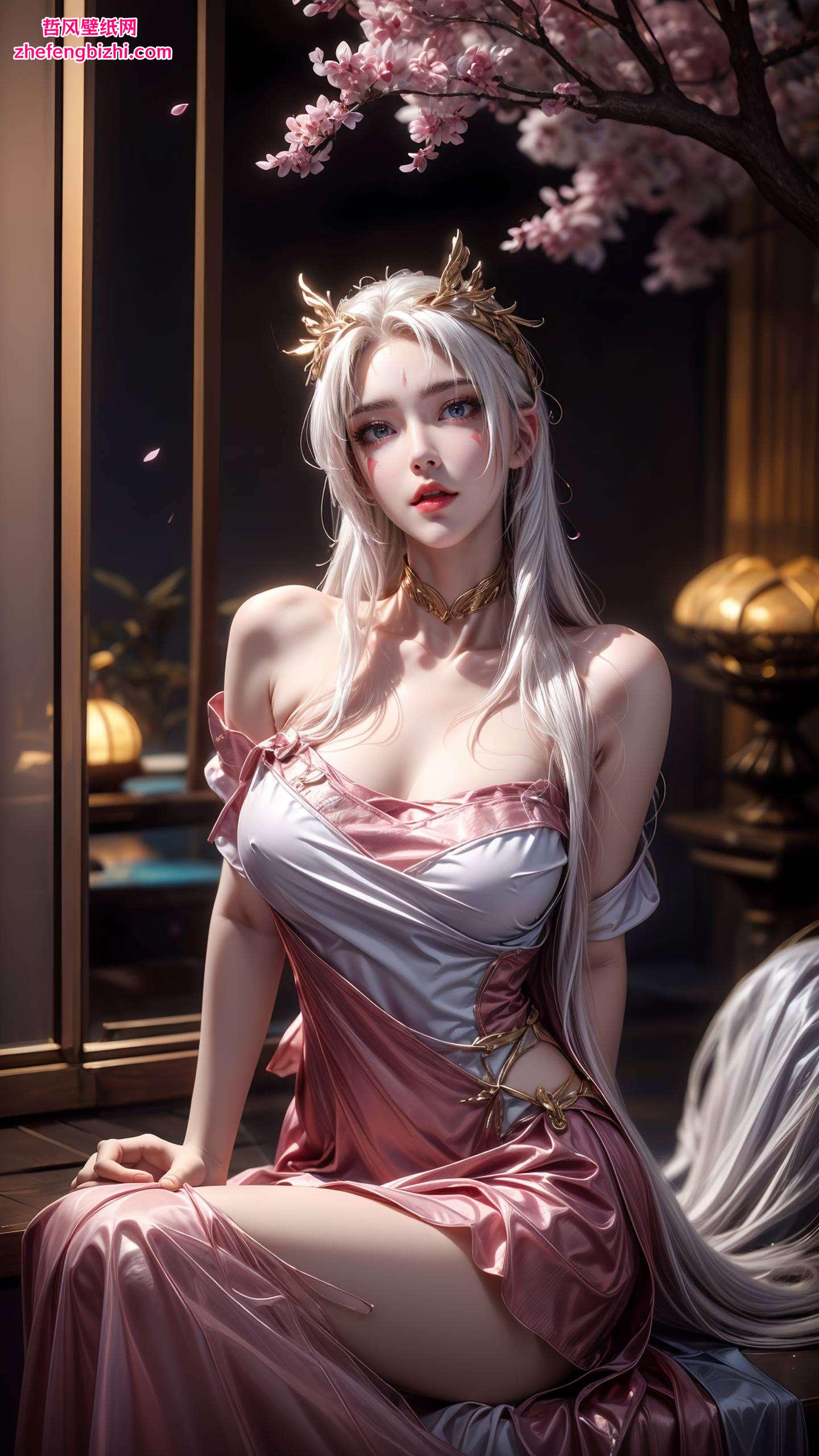 她灵动飘逸在这绚烂的动漫世界里