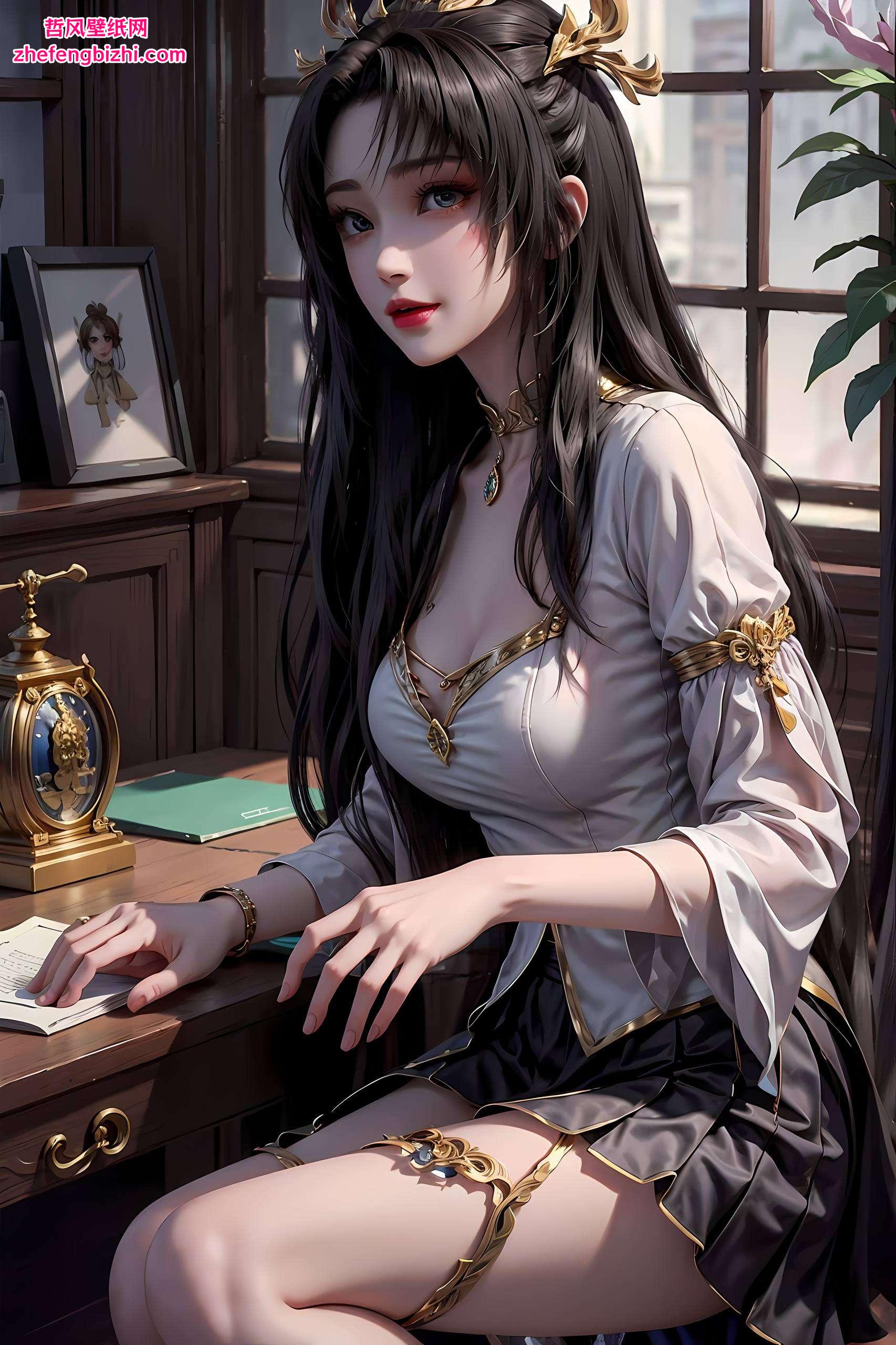 她那迷人的眼神和飘逸的狐尾各位小可爱