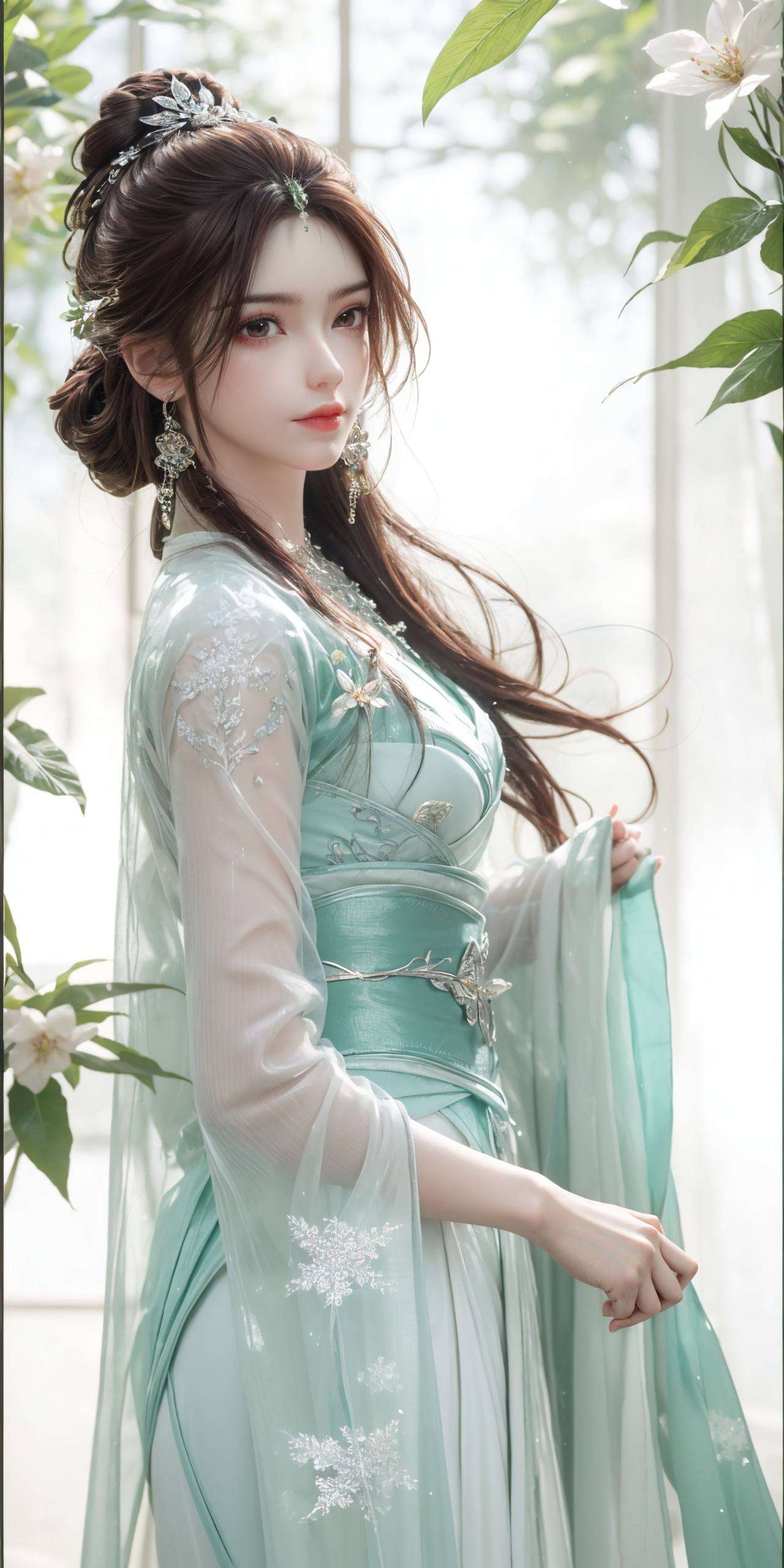 仿佛从完美世界中走来美艳动人