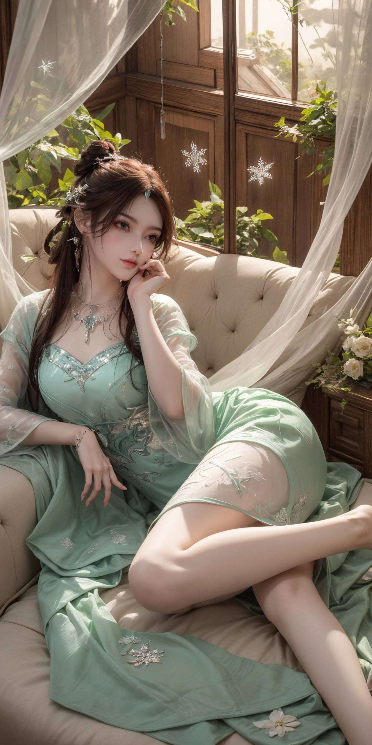 让我们为之倾倒将她的美丽定格