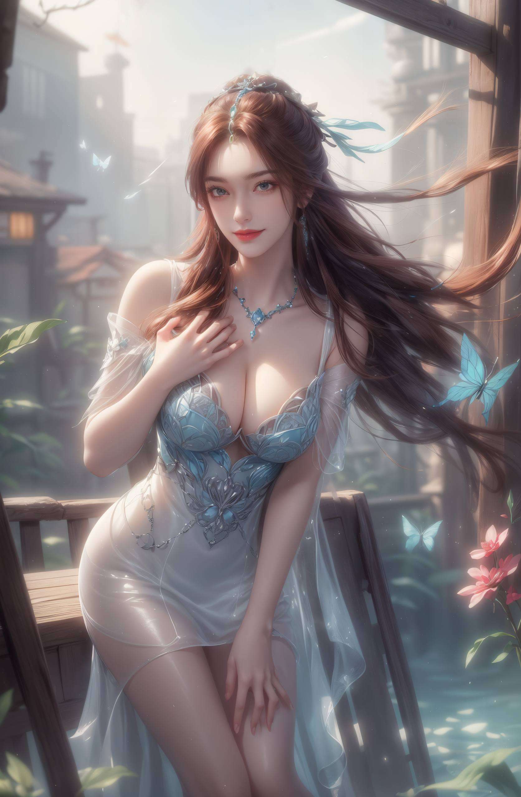 国漫美女的代表让你的电脑也变得美美哒！叶倾仙出水