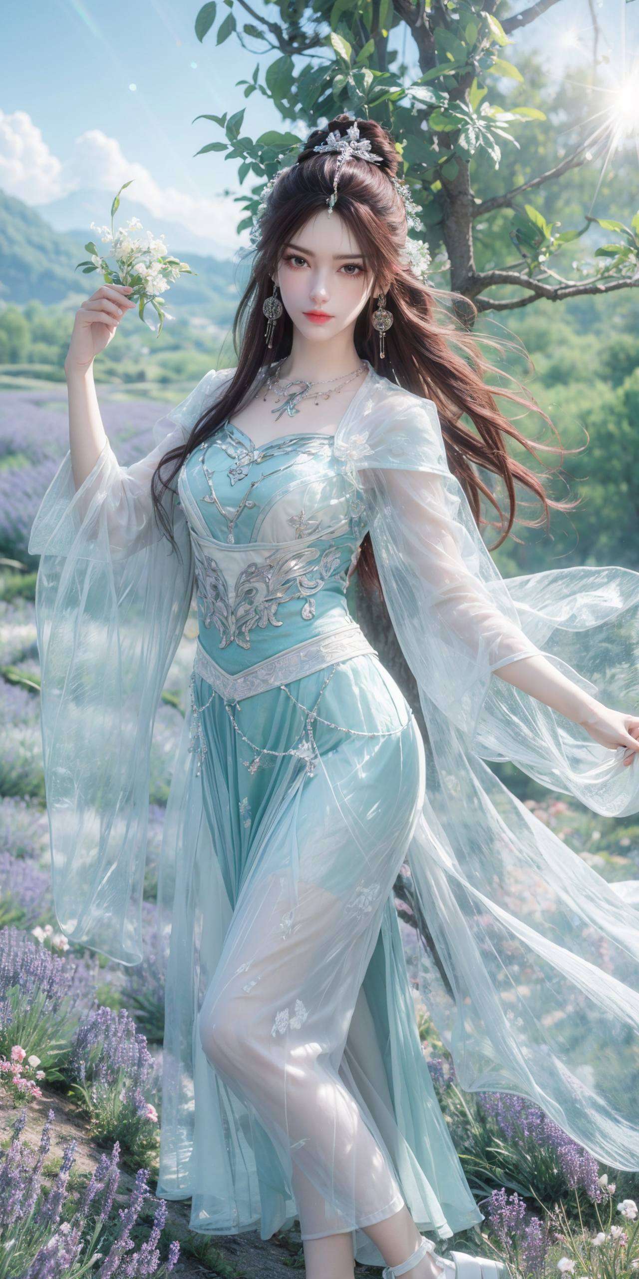 叶倾仙犹如一朵盛开的花我总会沉浸在那份玄幻与真实的交融中