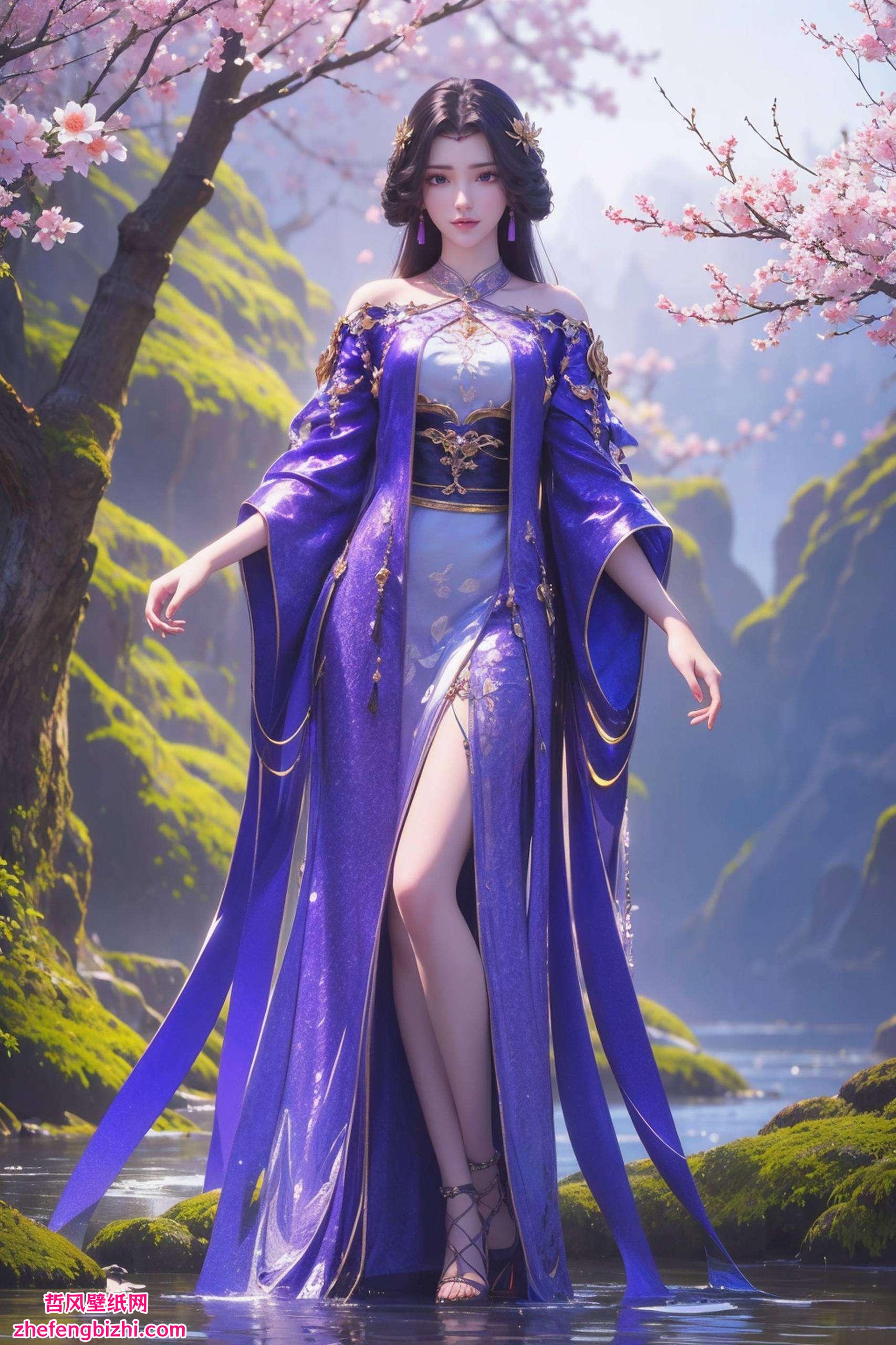 动漫美女的灵动神态成为了国漫壁纸中的绝美风景