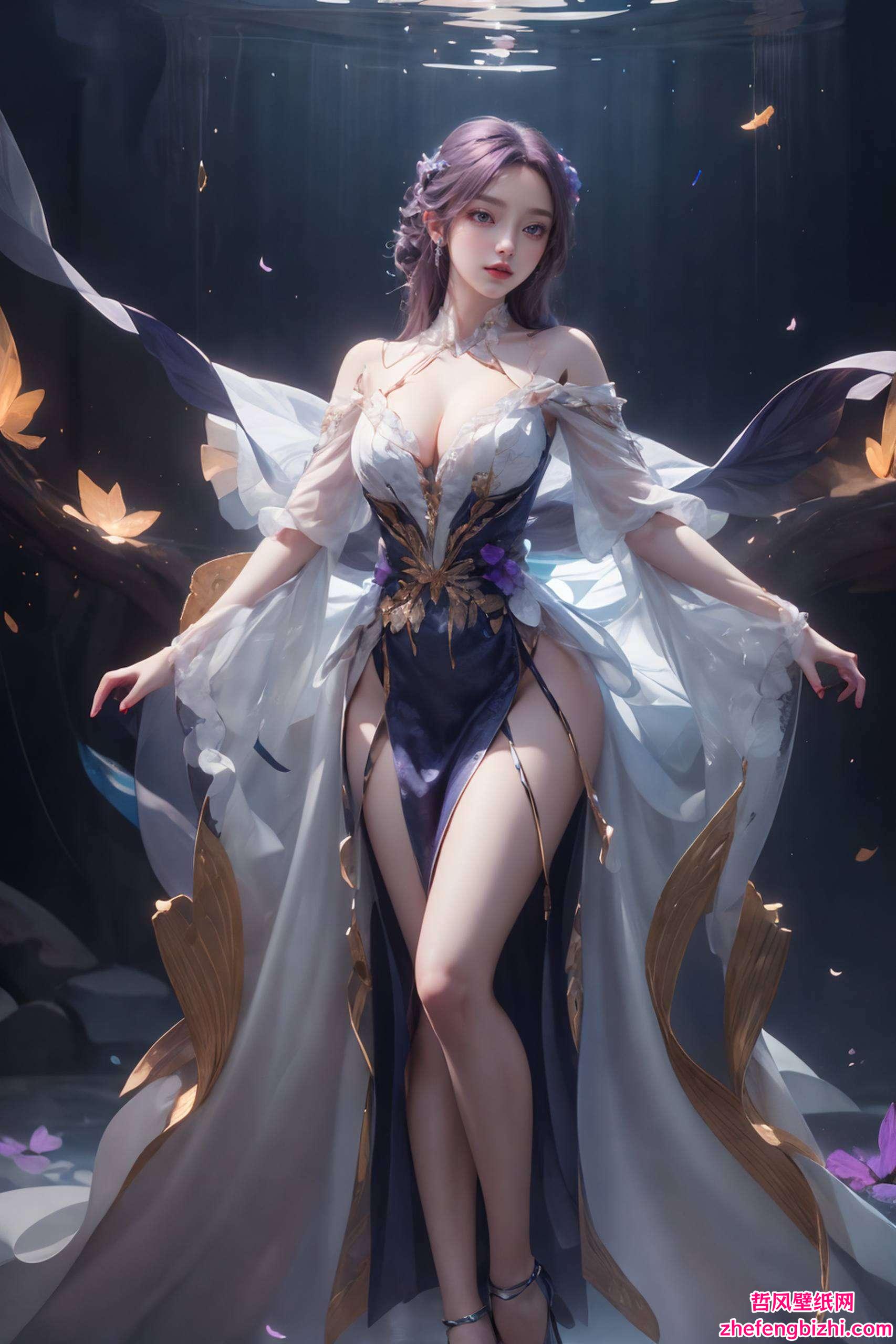 如同玄幻故事中的精灵以她的柔美与坚韧