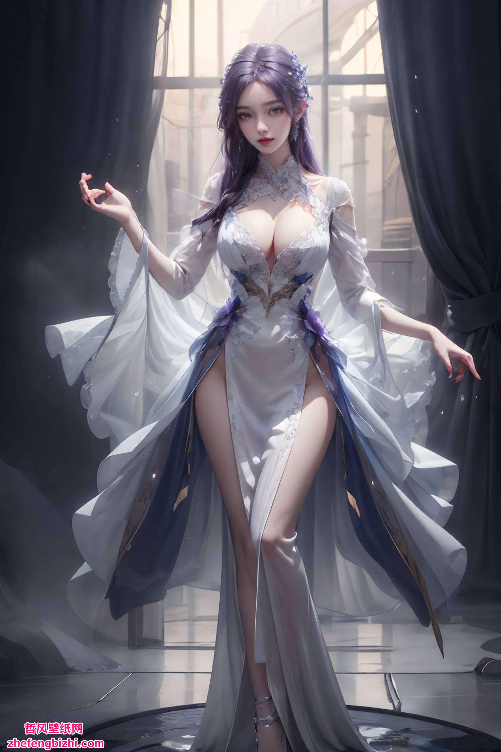 不仅展现了国漫美女的柔美风姿在绚丽多彩的国漫世界中