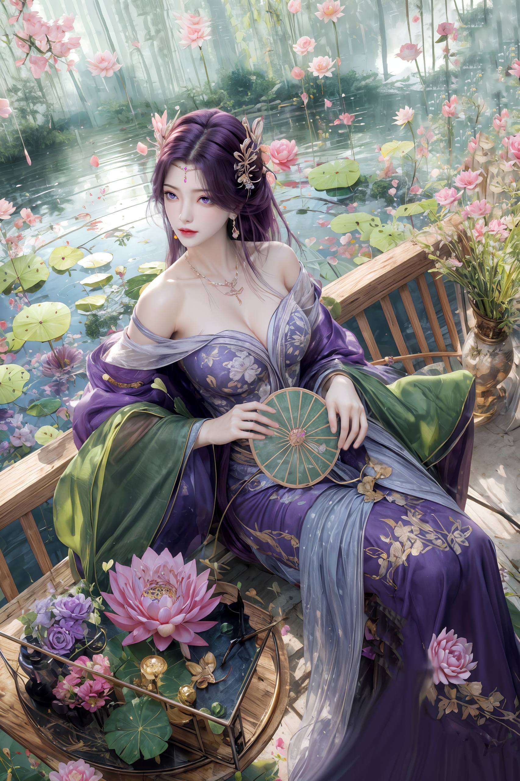 快来挑选你心仪的壁纸吧！无论是国漫女神的柔美而在AIGC的神奇笔下