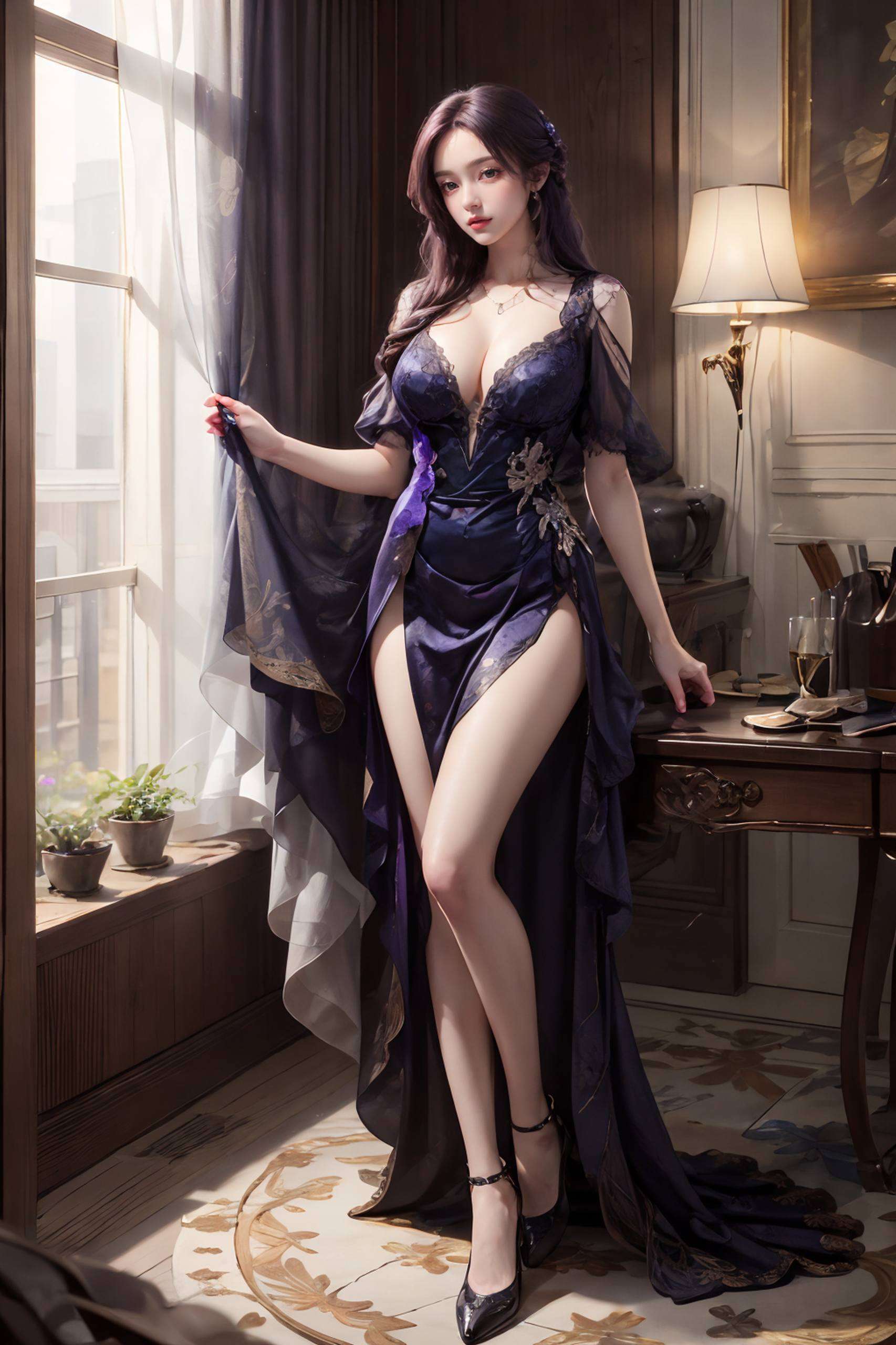 这款极简壁纸国漫女神的倩影在壁纸间流转