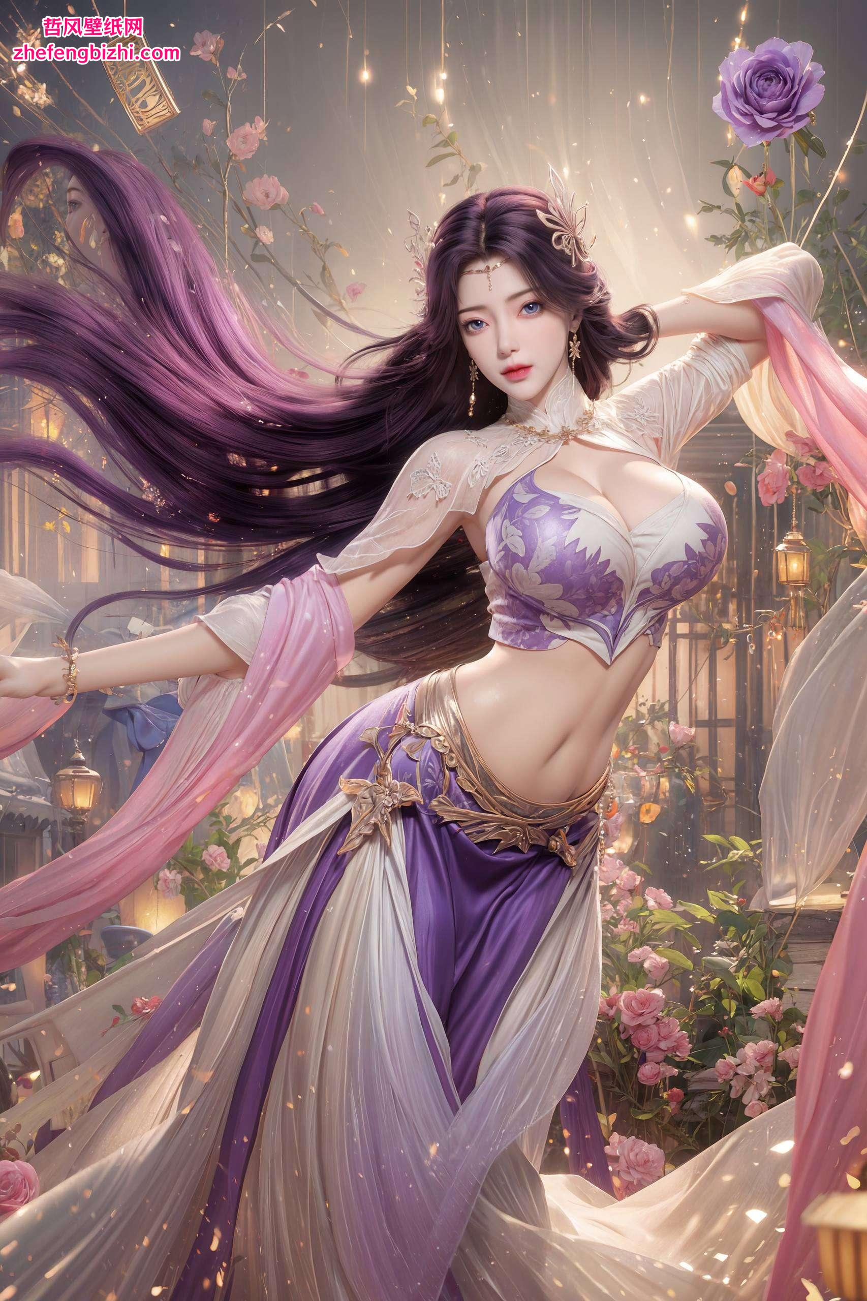又不失动漫美女的灵动这些免费壁纸